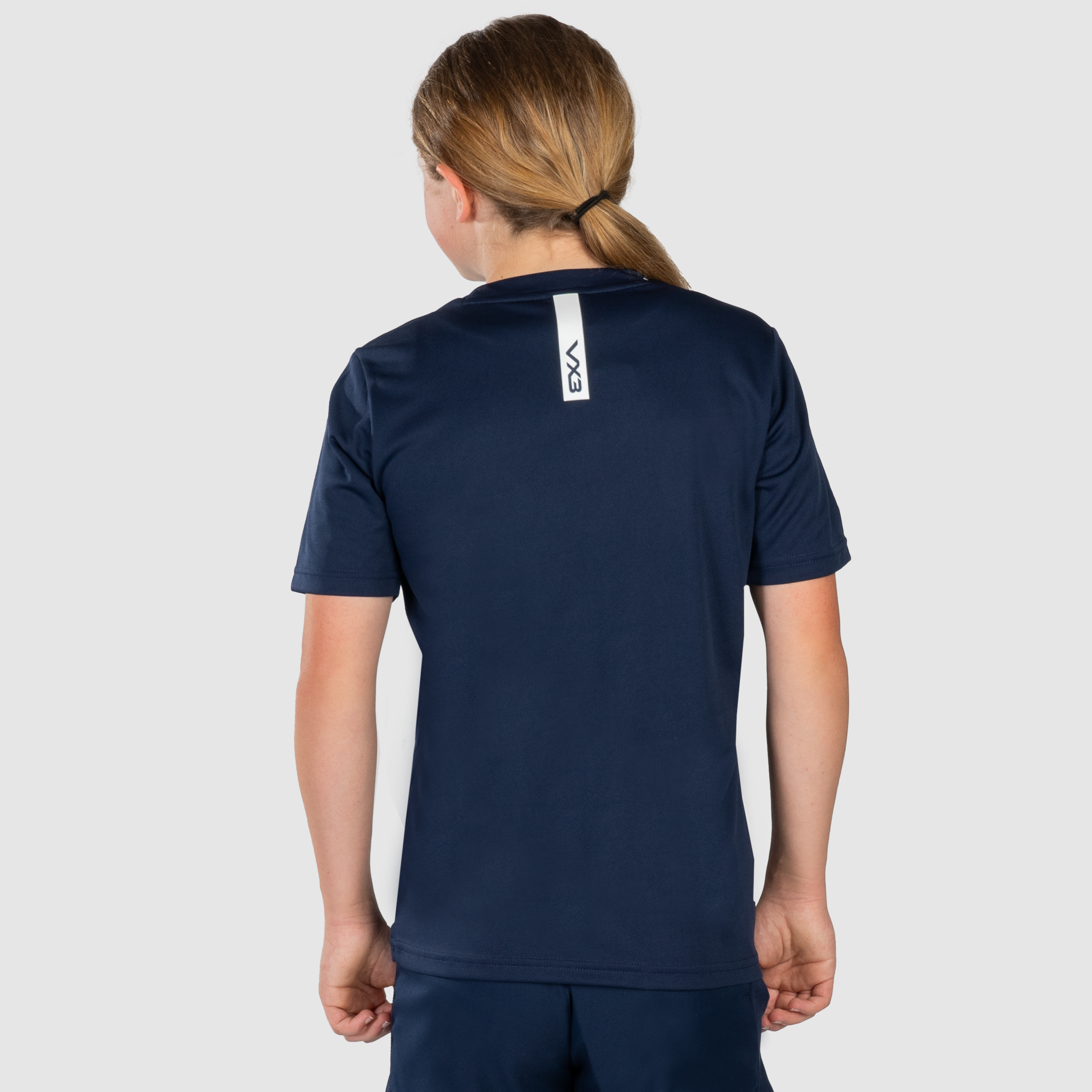 Fortis Youth Tee Navy/White