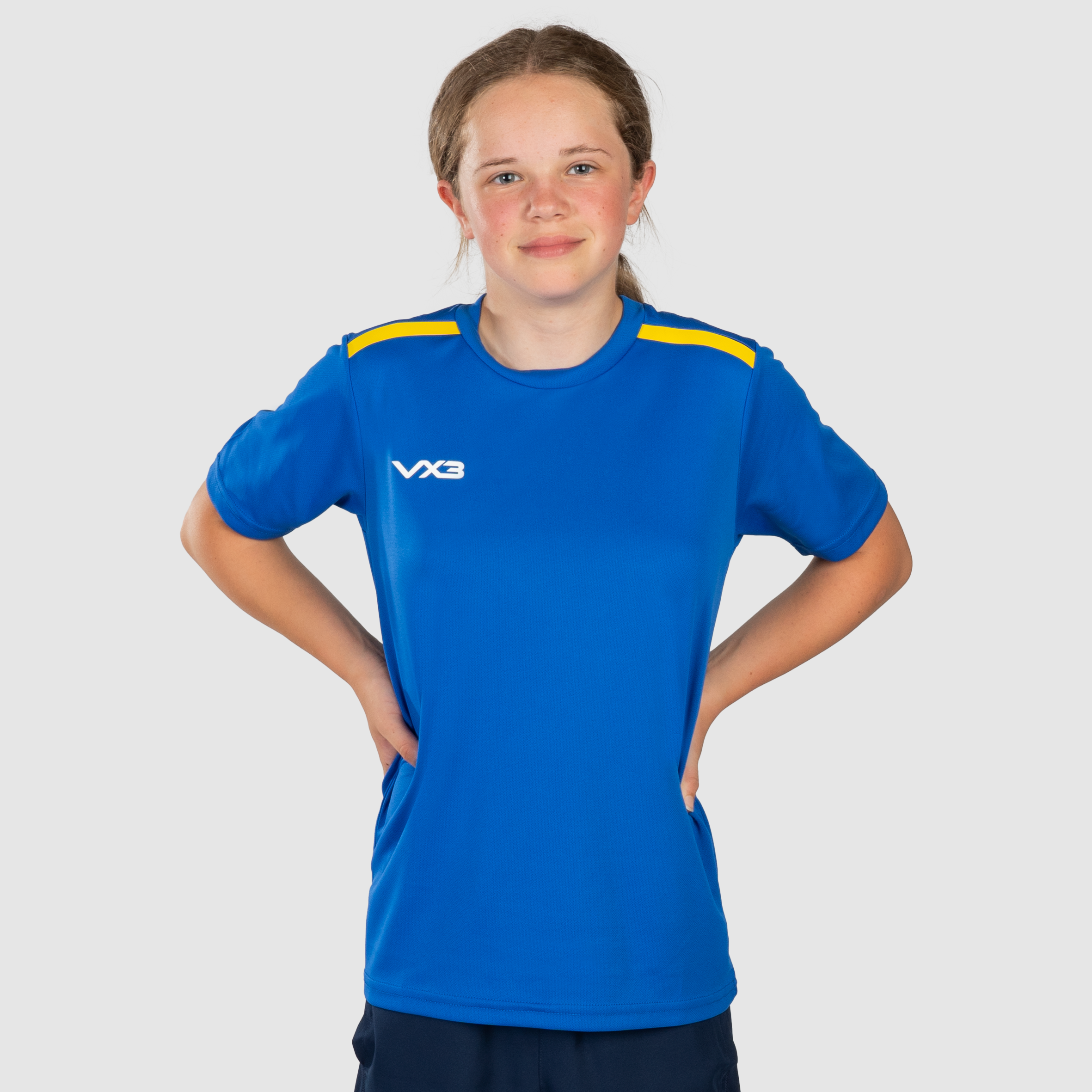 Fortis Youth Tee Royal/Yellow