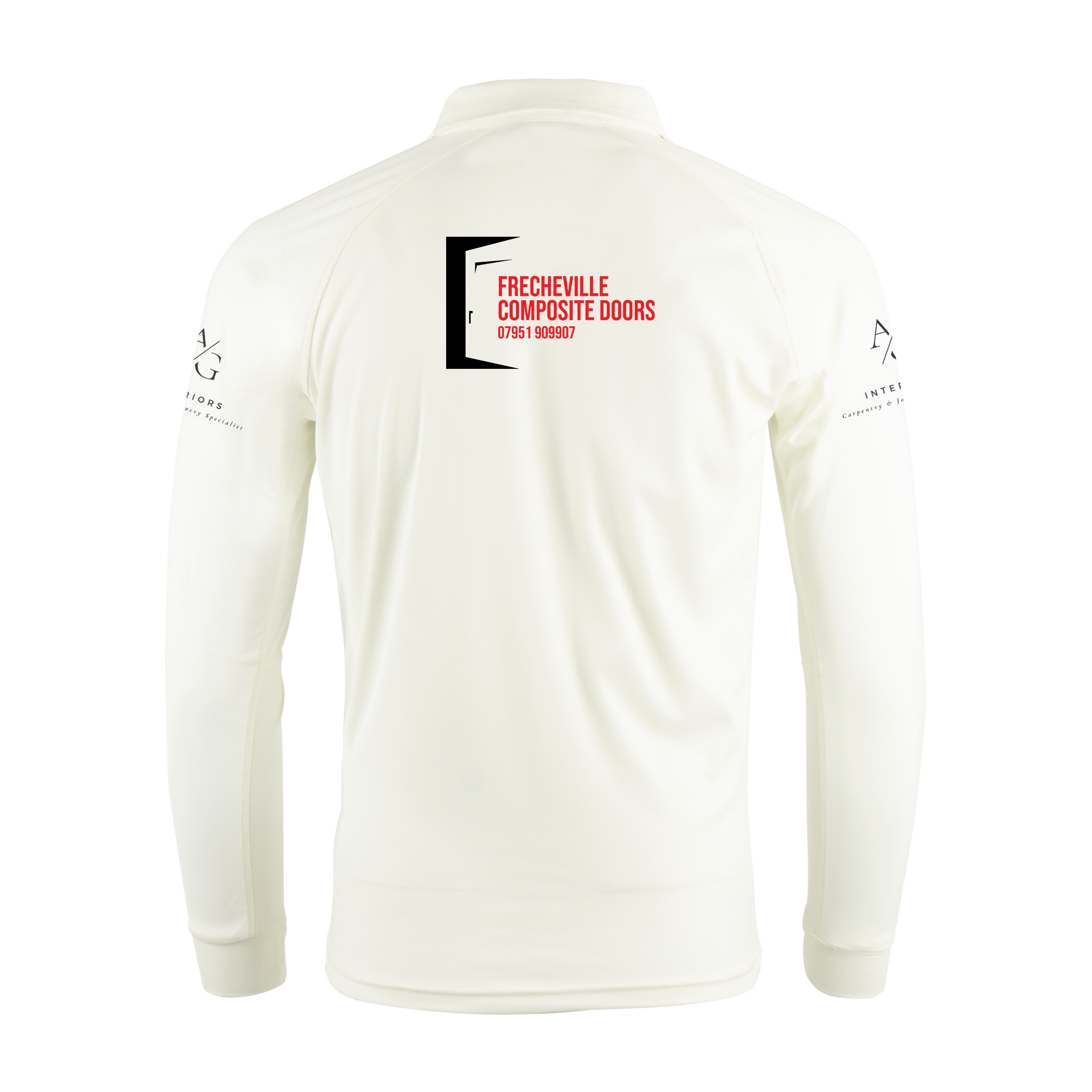 Frecheville CC Cricket Whites Youth Long Sleeve Shirt