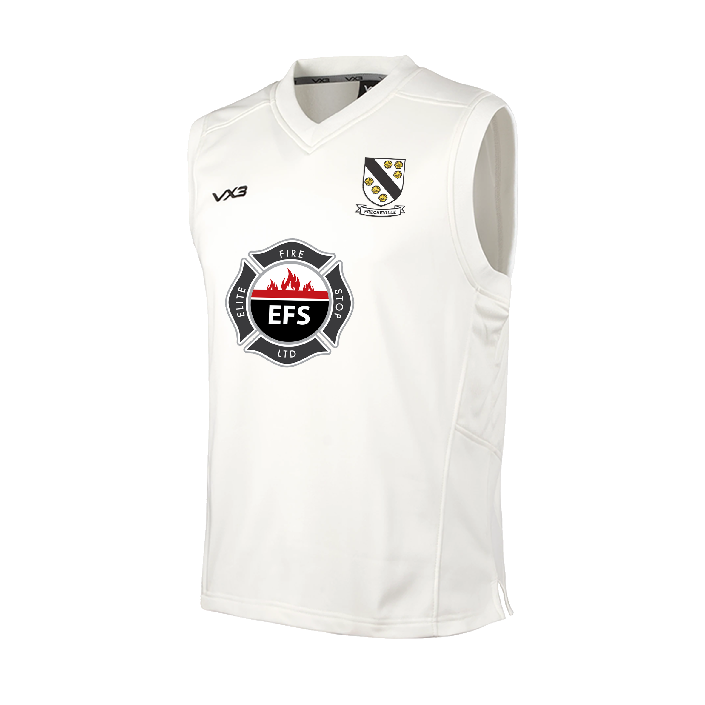 Frecheville CC Cricket Whites Slipover Elite