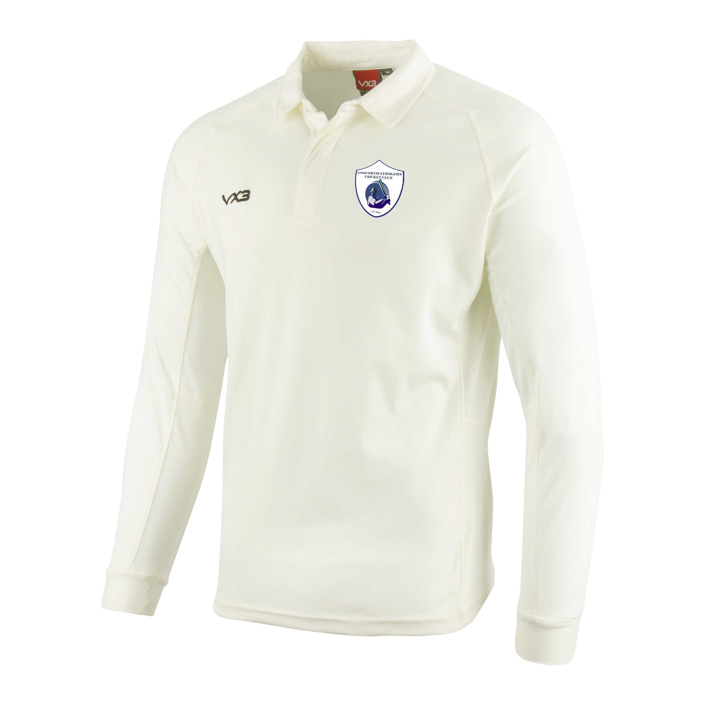 Gosforth Strikers CC Cricket Whites Long Sleeve Shirt