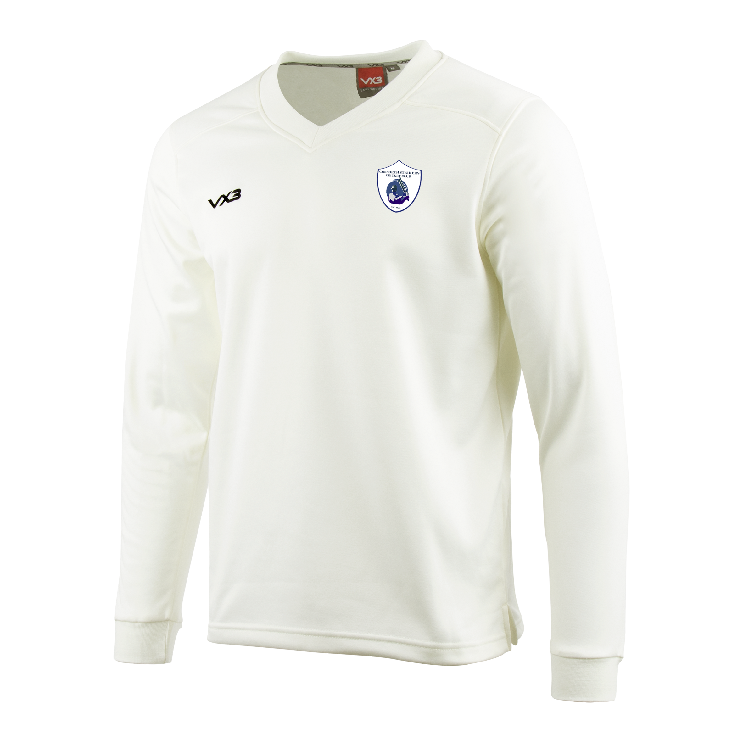 Gosforth Strikers CC Cricket Whites Sweatshirt Elite