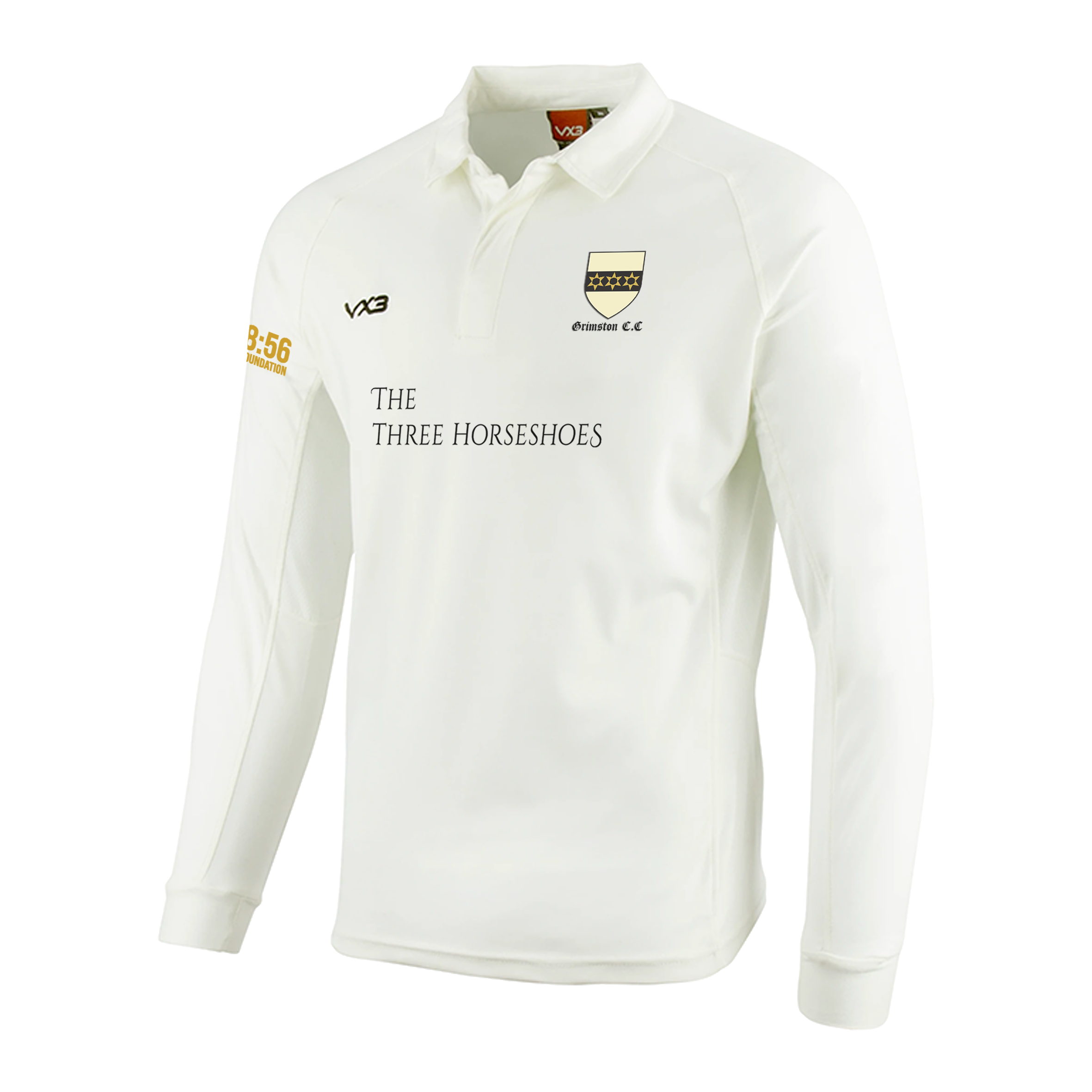 Grimston CC Whites Youth Long Sleeve Shirt