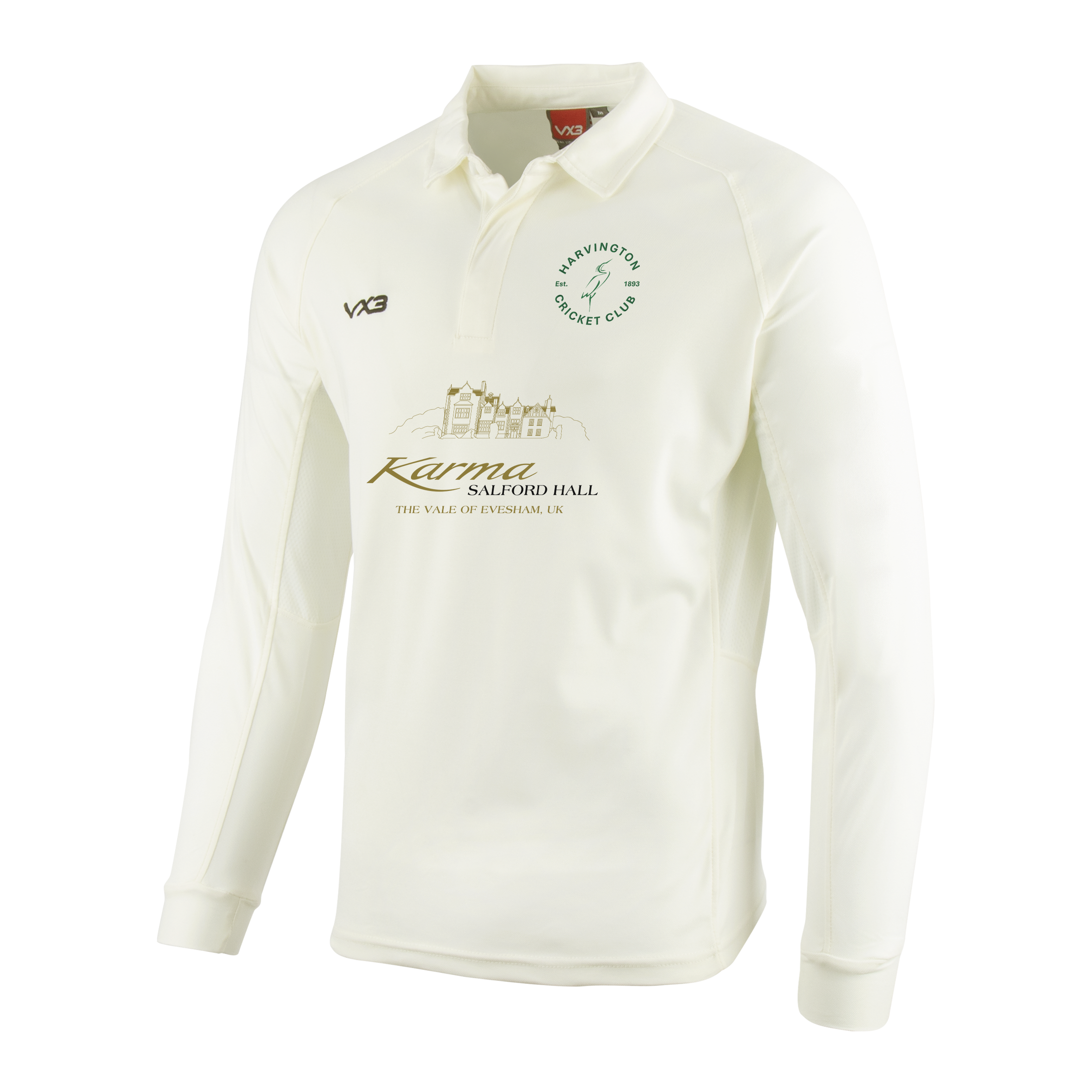 Harvington Cricket Club Cricket Whites Long Sleeve Shirt