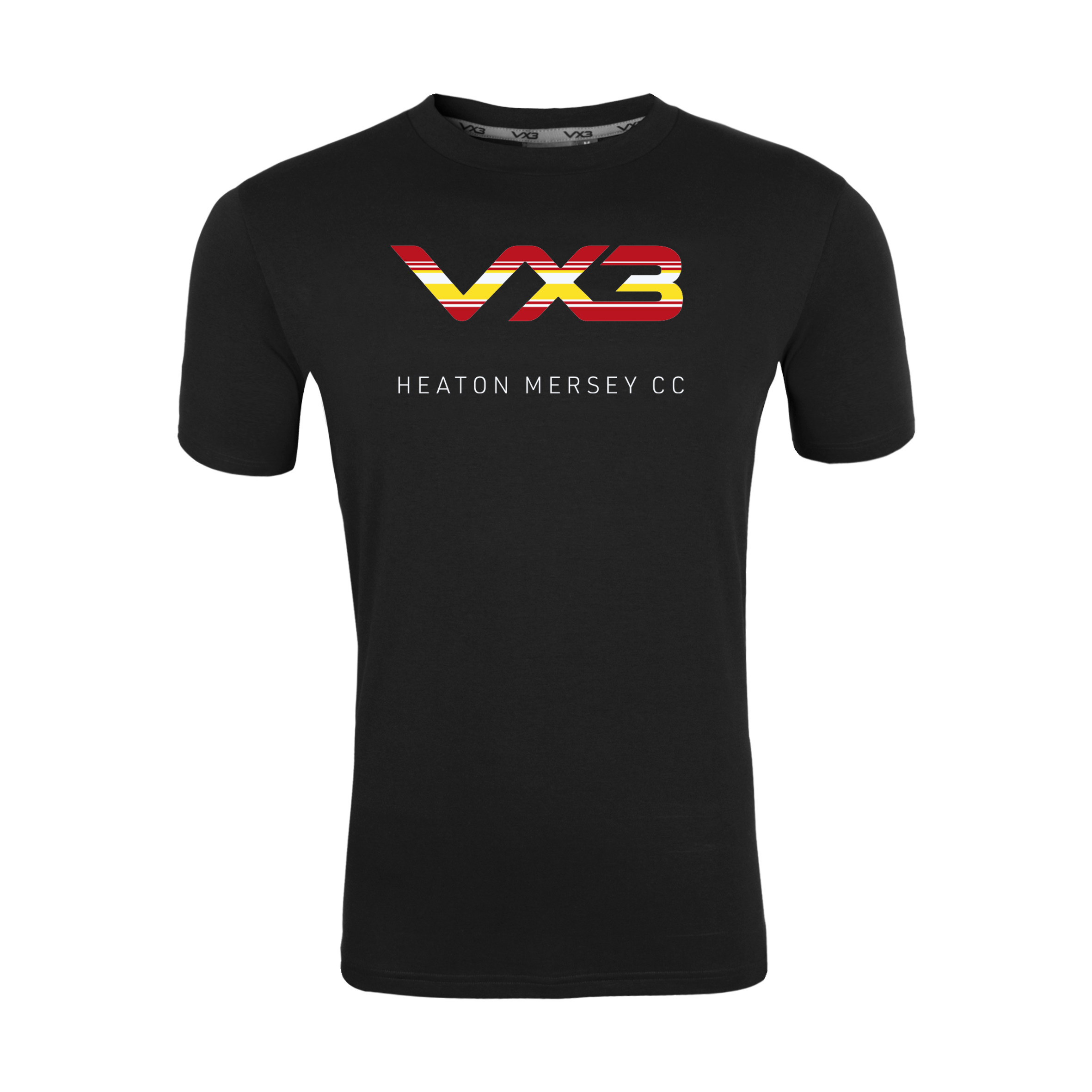 Heaton Mersey Village Cricket Club Black Womens Invicta Club Tee
