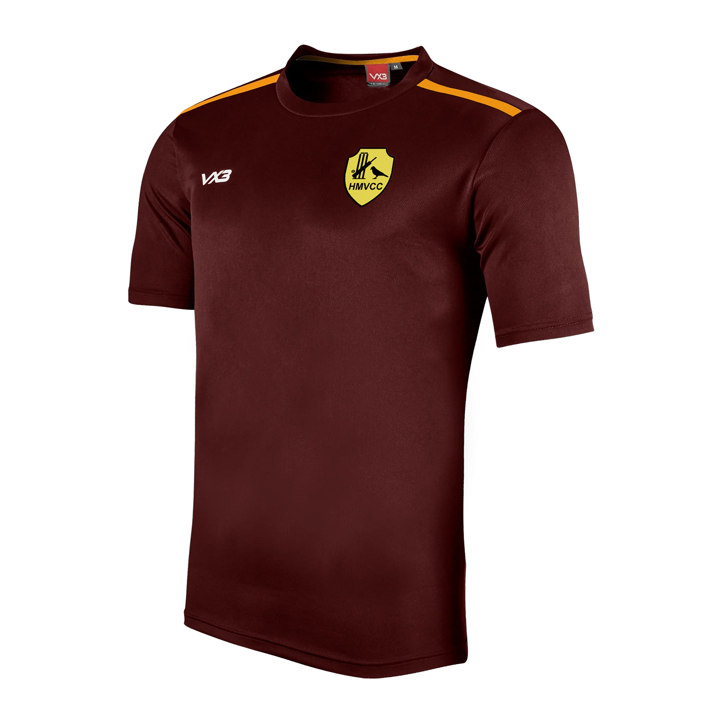 Heaton Mersey Village Cricket Club Maroon Fortis Tee