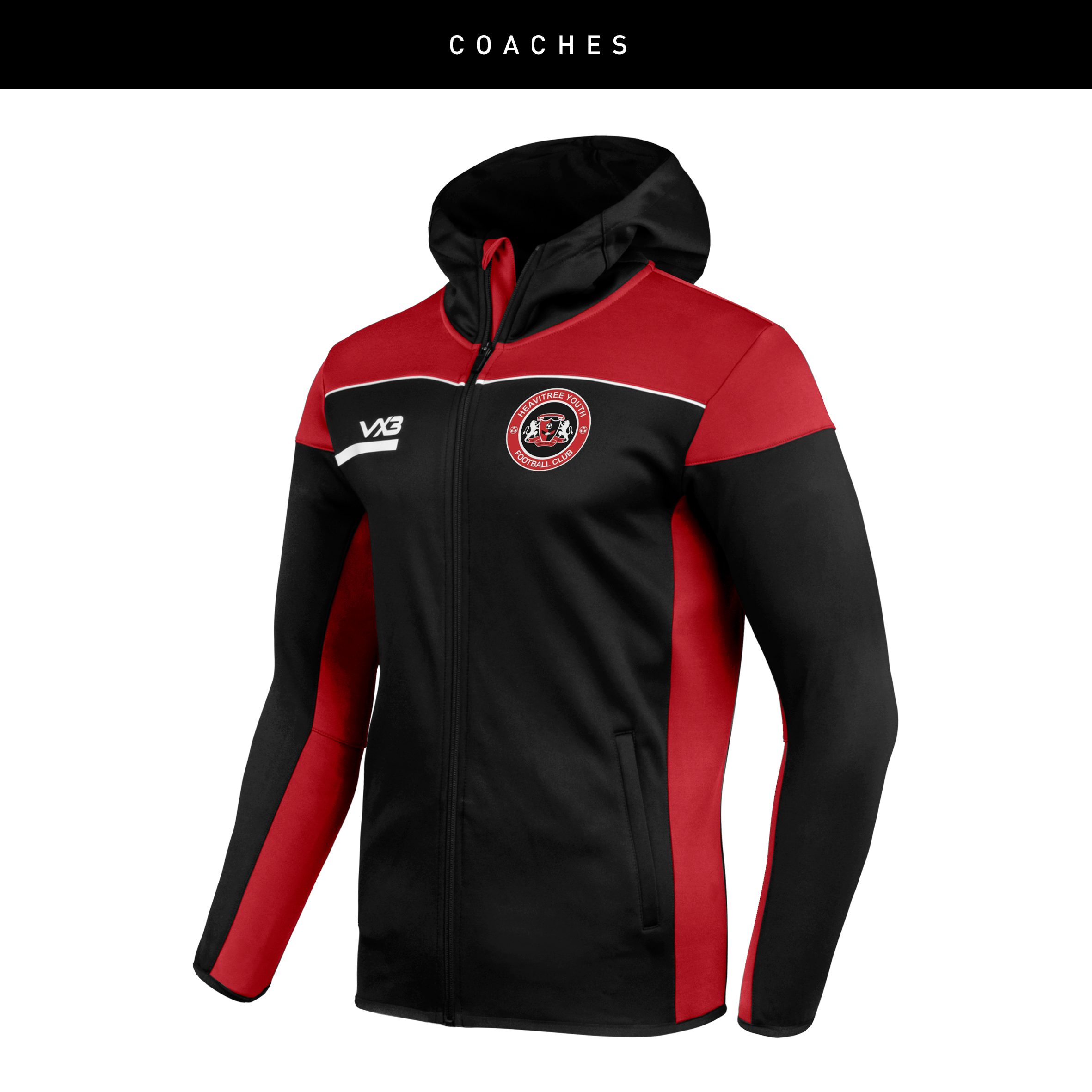 Heavitree Youth FC Opus Zoodie - Black Red