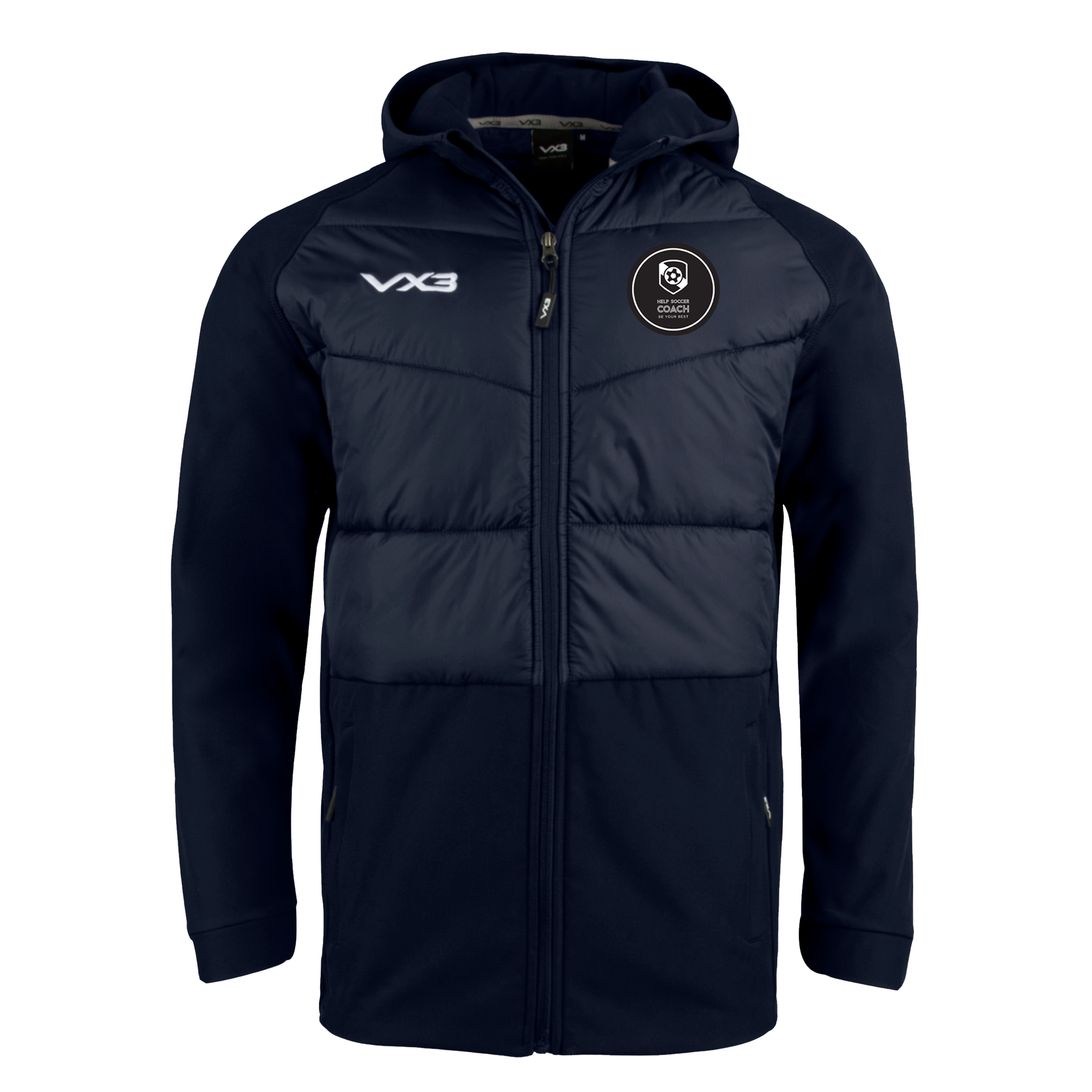 Help Soccer Coach Tempest Hybrid Jacket