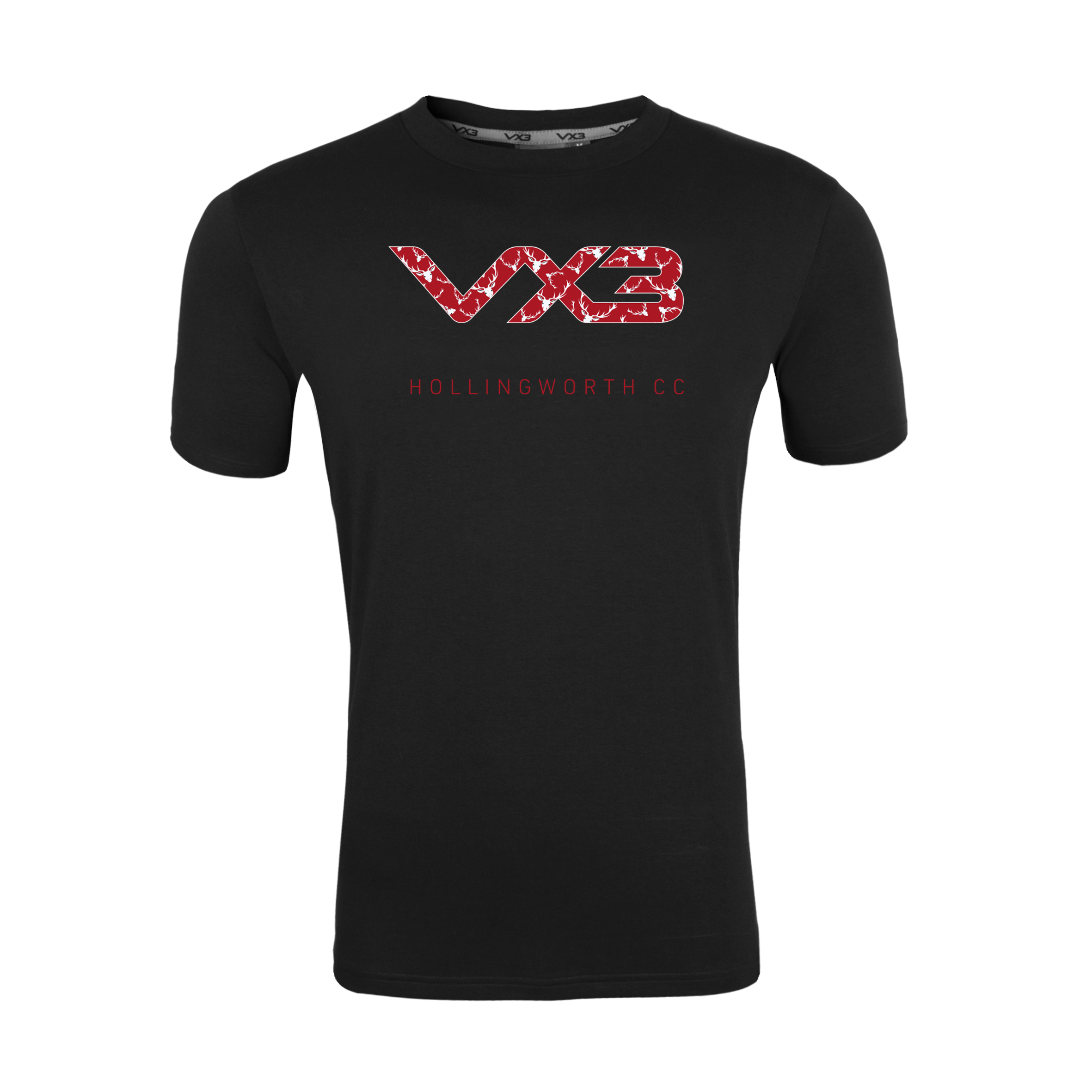 Hollingworth Cricket Club Black Youth Invicta Club Tee