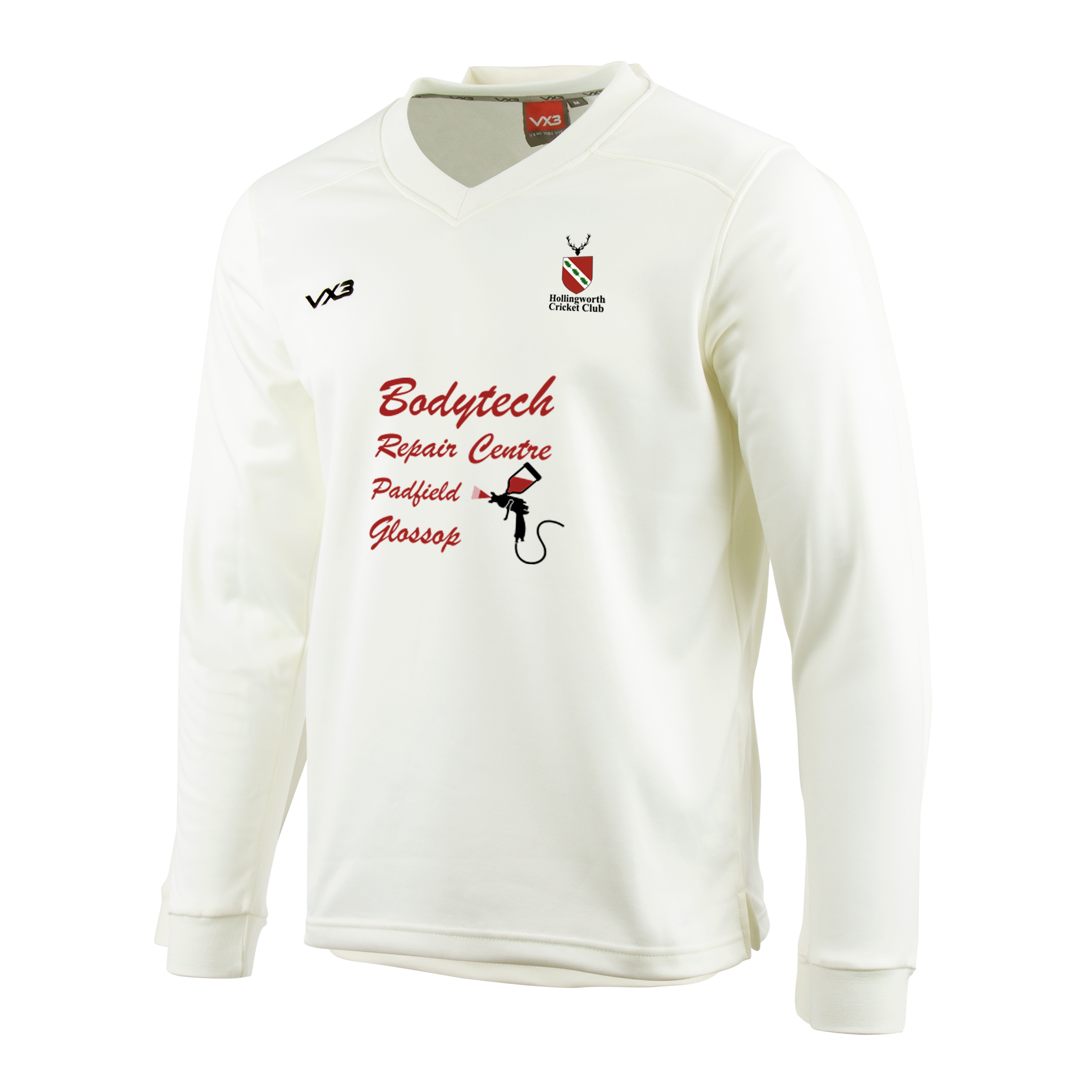 Hollingworth Cricket Club Cricket Whites Sweatshirt Elite