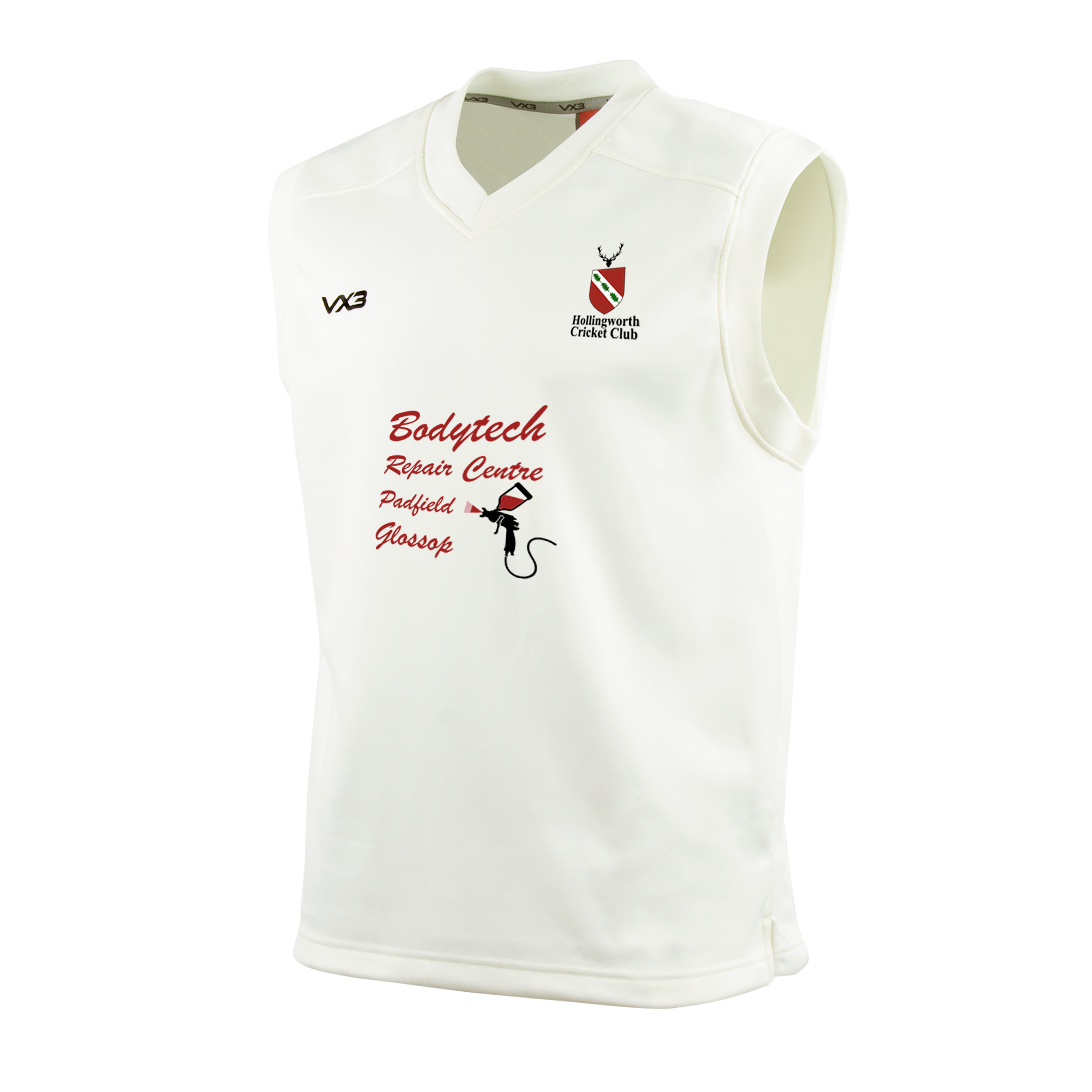 Hollingworth Cricket Club Cricket Whites Junior Slipover Elite