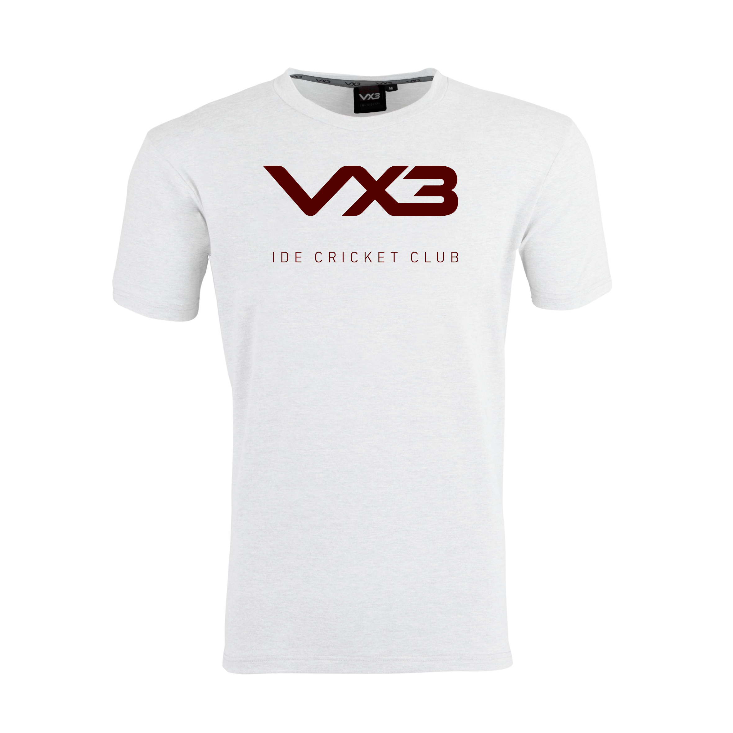 Ide Cricket Club White/Maroon Invicta Club Tee