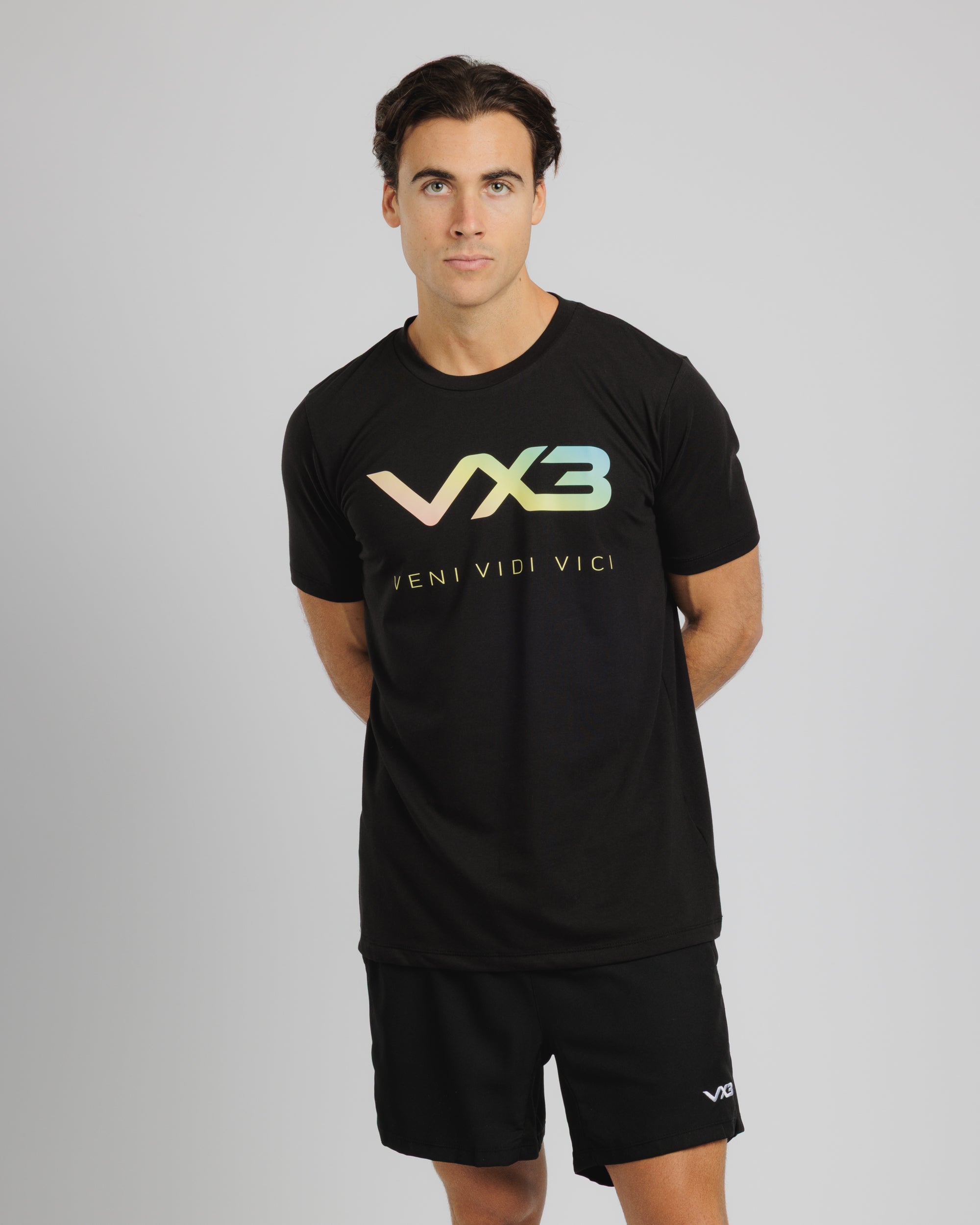 Invicta Tee Black/Rainbow