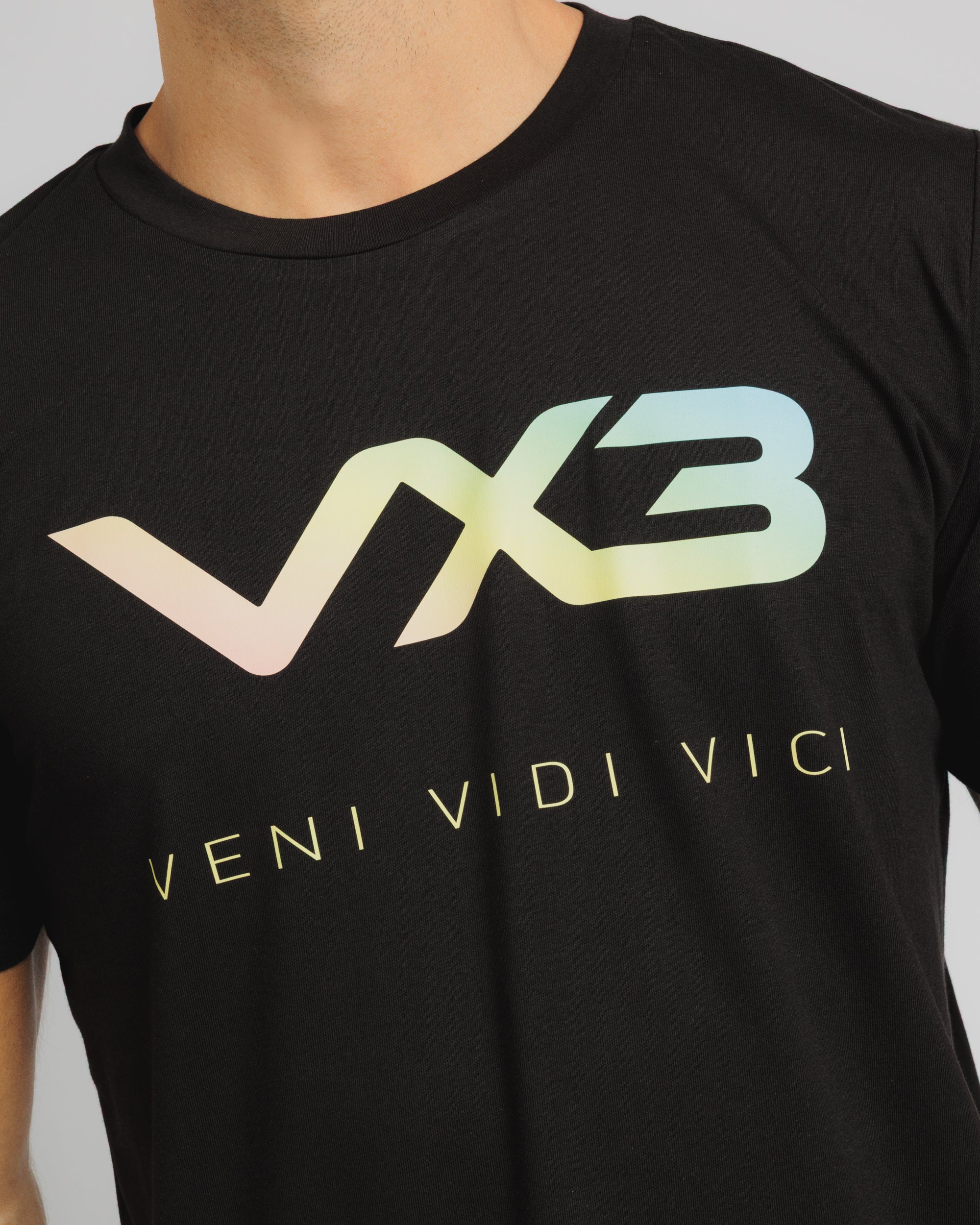 Invicta Tee Black/Rainbow