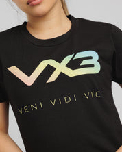Invicta Ladies Tee Black/Rainbow