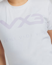 Invicta Ladies Tee White/Pastel Purple