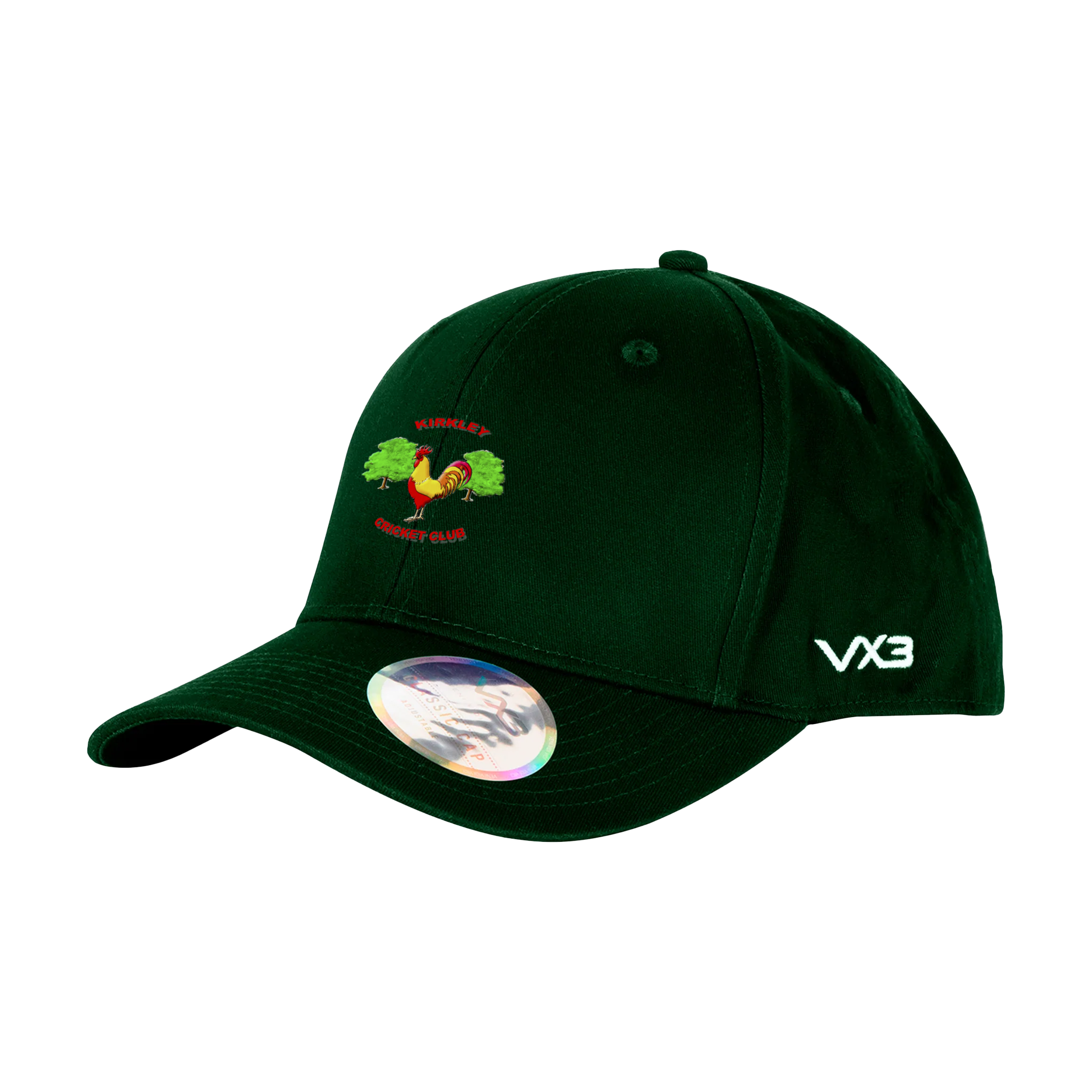 Kirkley Cricket Club Classic Cap Bottle Green