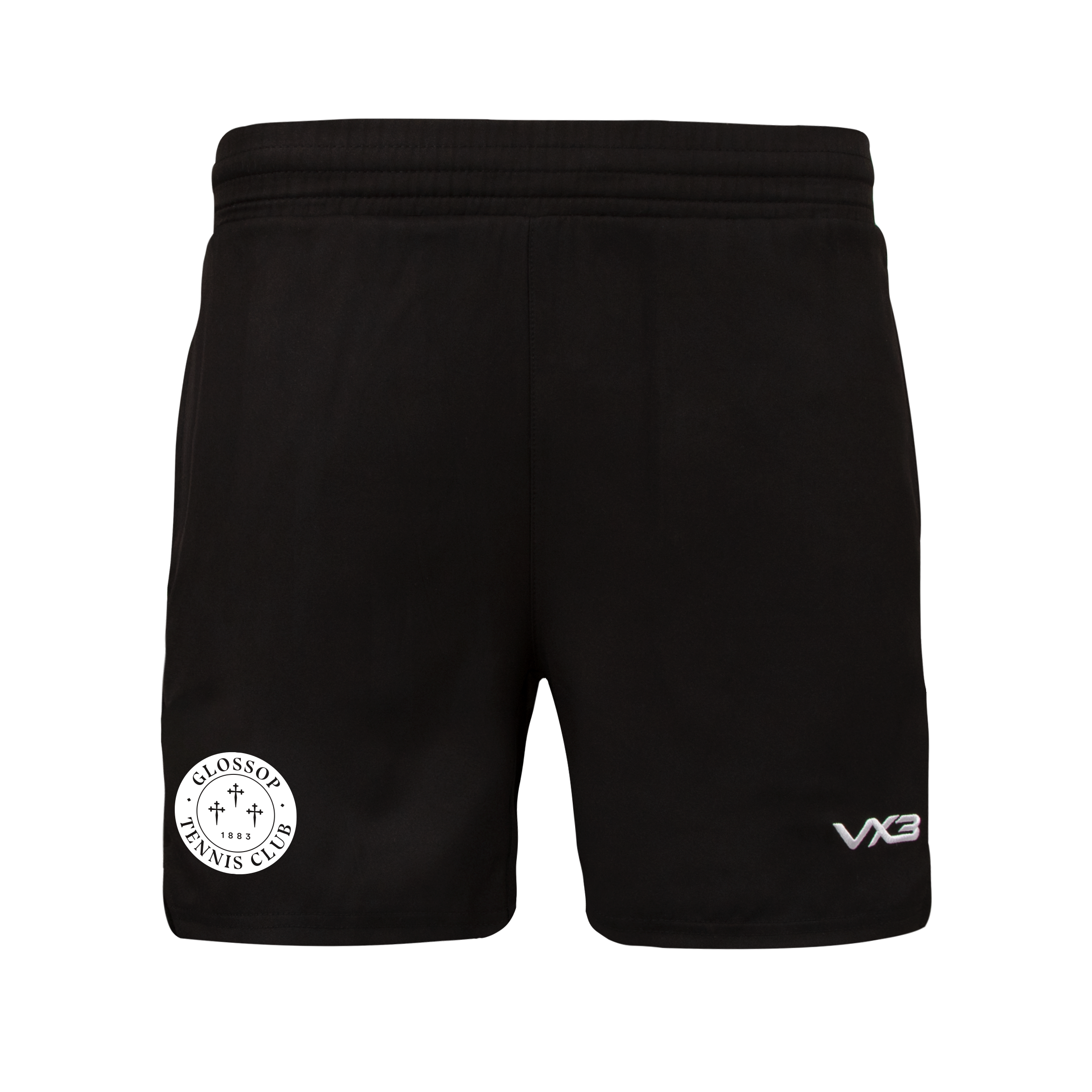 Glossop Tennis Club Black Ludus Youth Gym Shorts
