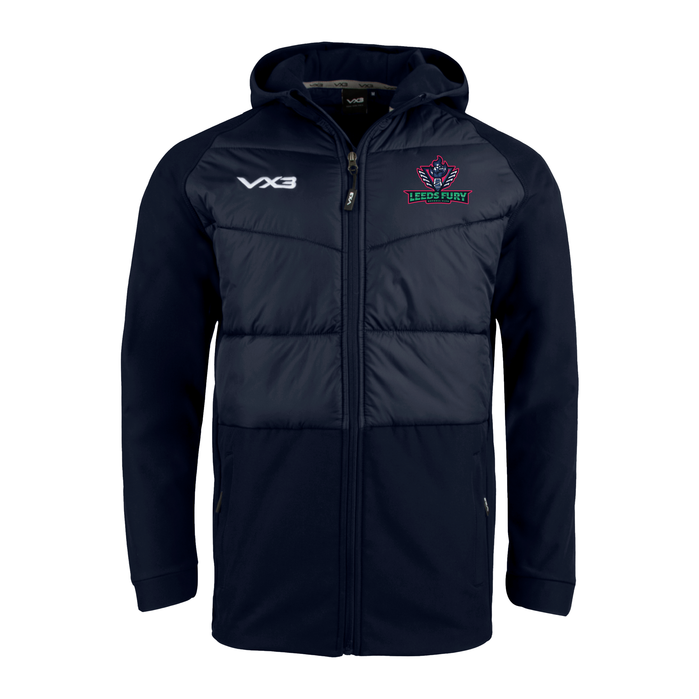 Leeds Fury Netball Club Tempest Hybrid Jacket