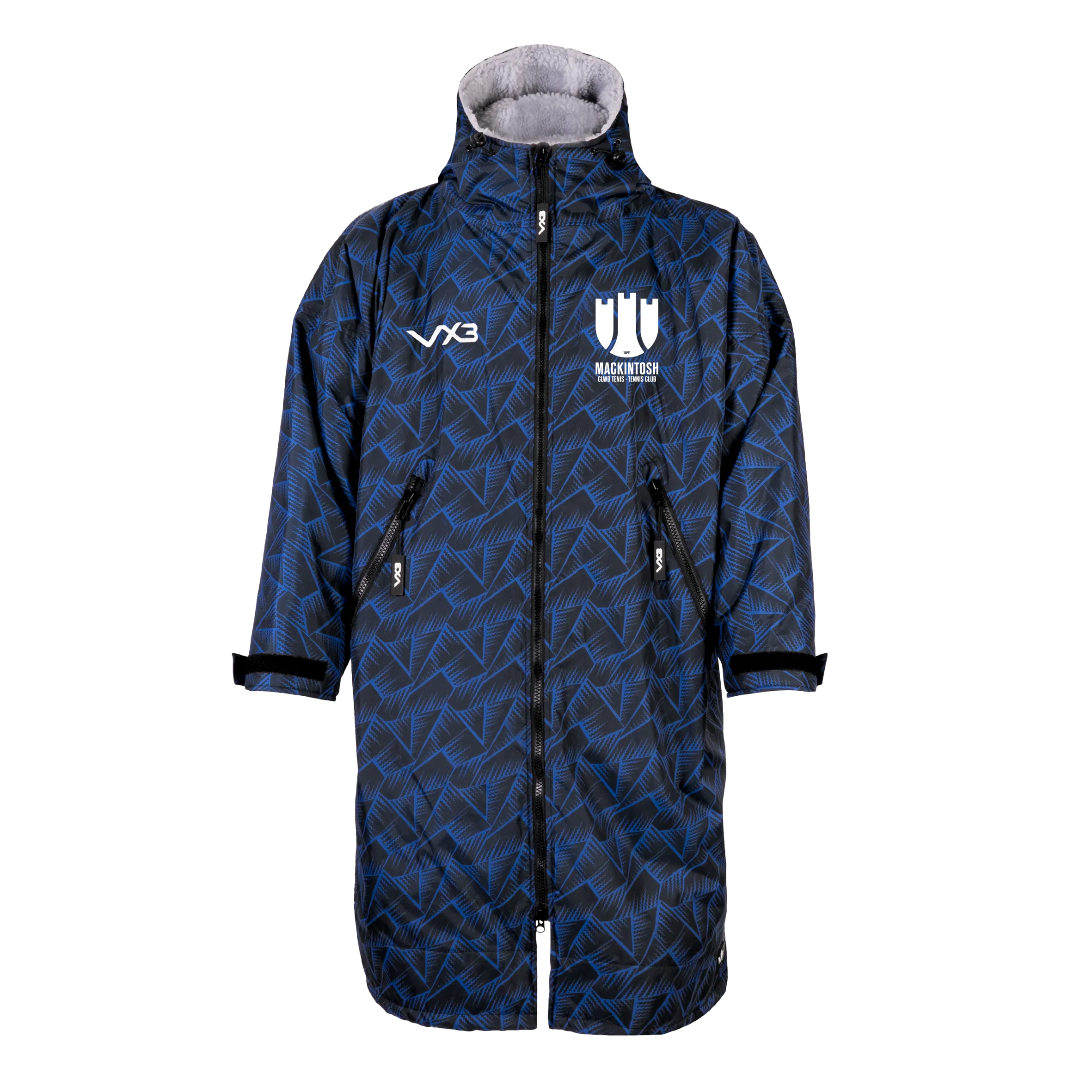 Mackintosh Tennis Club Duro Elite Sports Robe Marine/Grey Kids