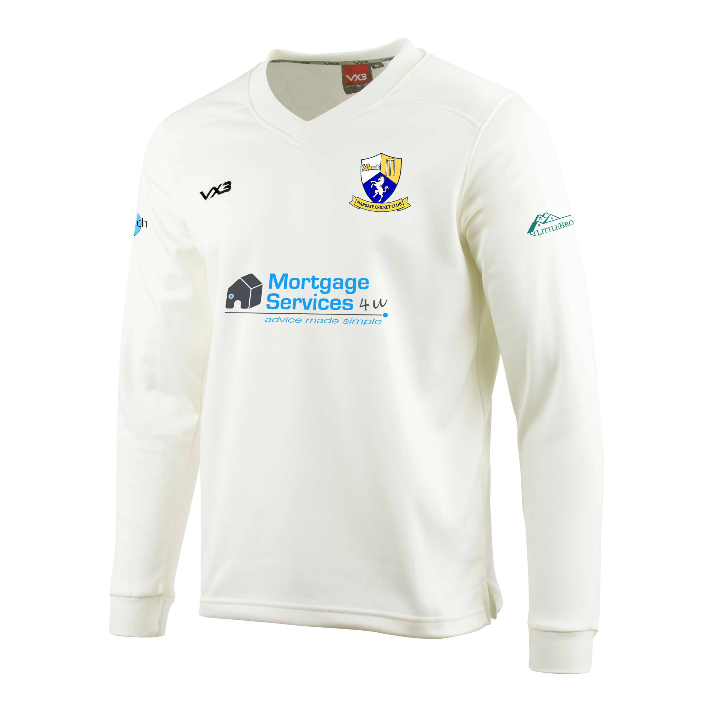 Margate CC Cricket Whites Youth Sweatshirt Elite