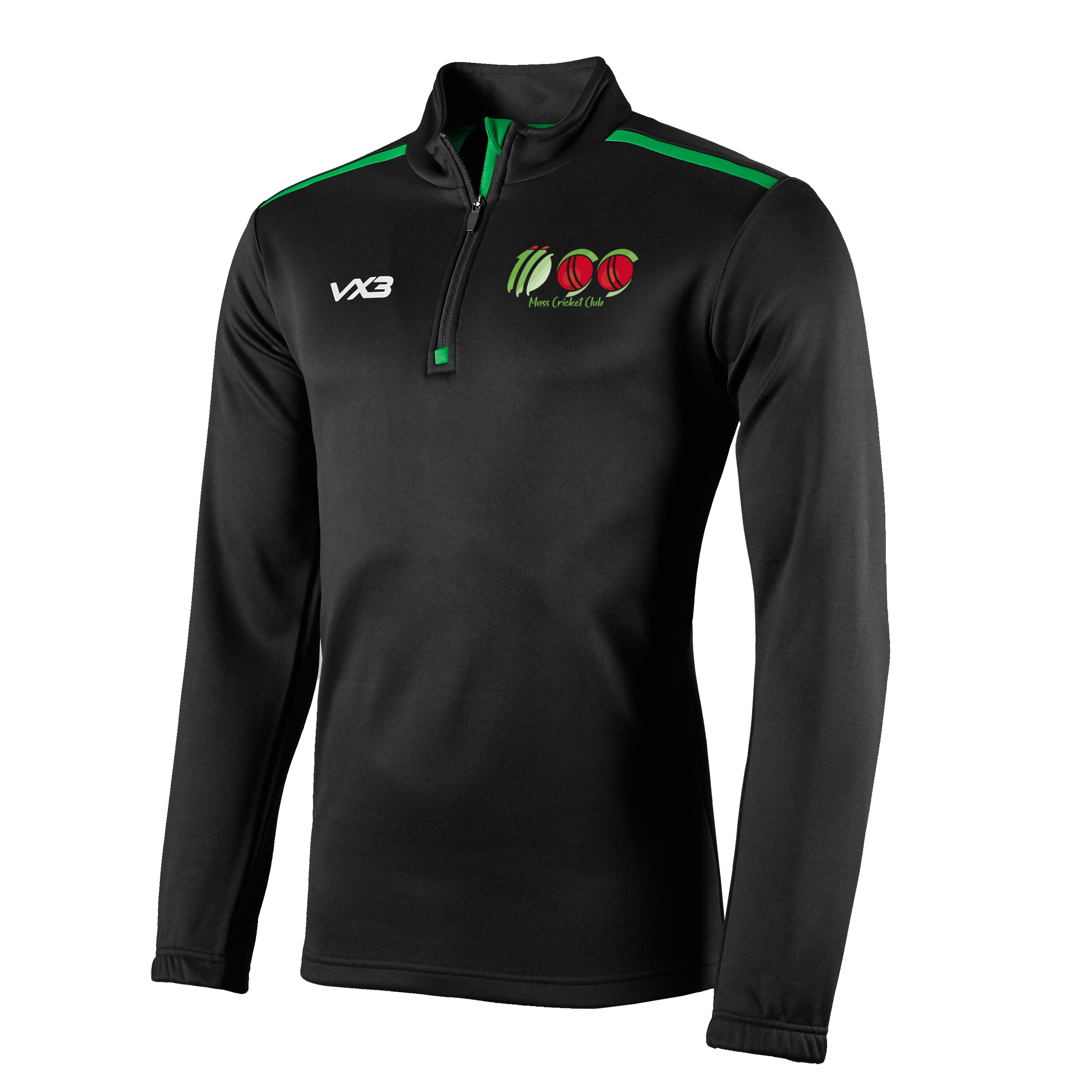 Mass Cricket Club Fortis Youth Quarter Zip Sweat