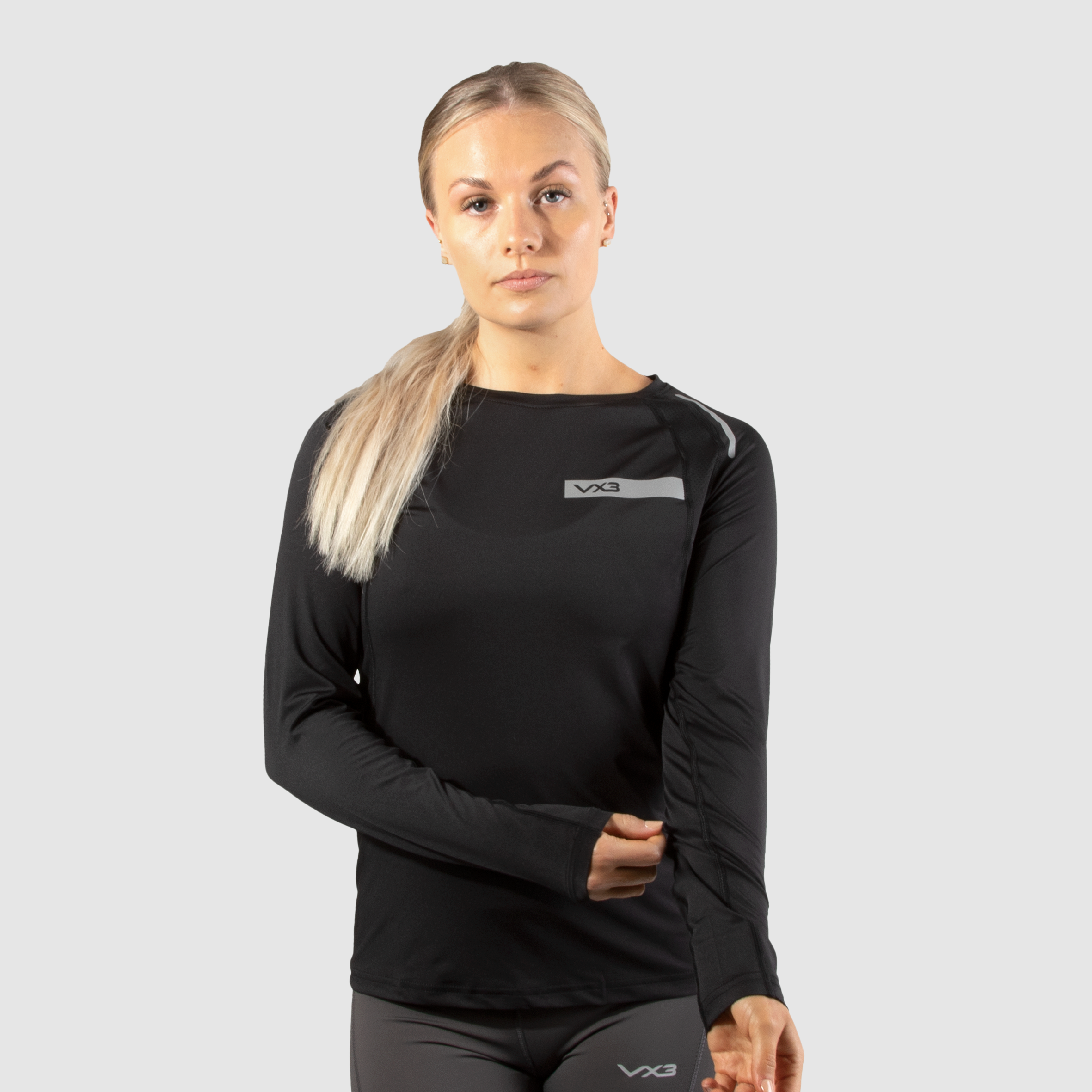 Motus Ladies Training Tee L/S Black