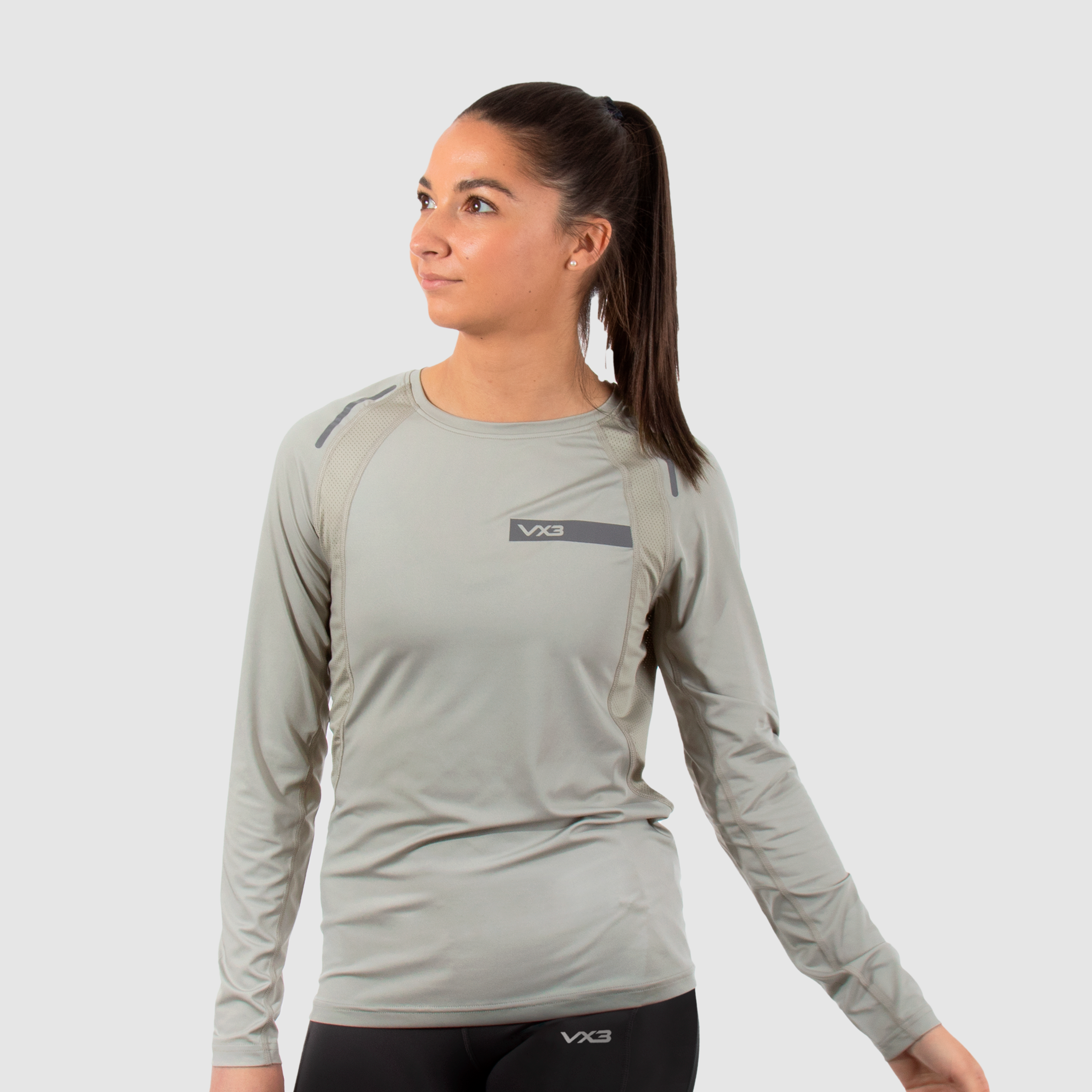 Motus Ladies Training Tee L/S Fossil