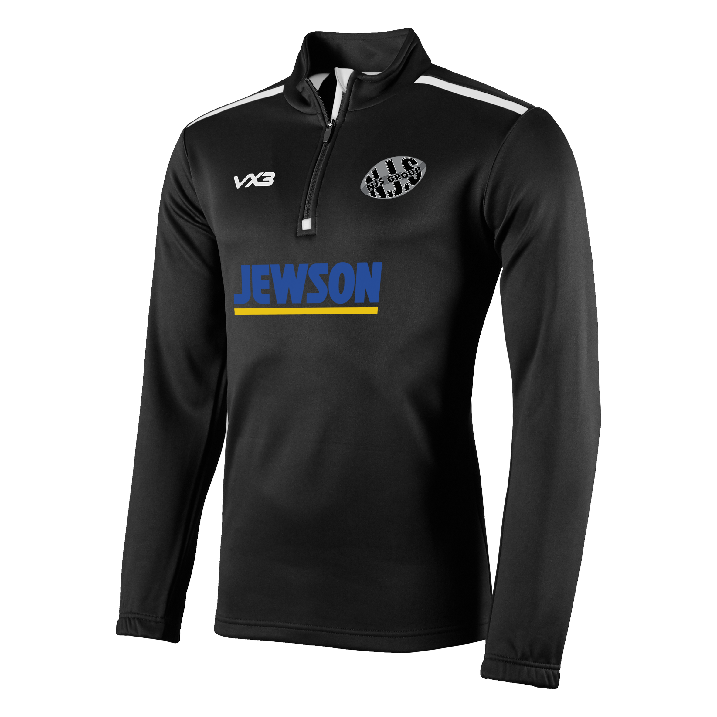 NJS Cricket Club Fortis Youth Quarter Zip Sweat