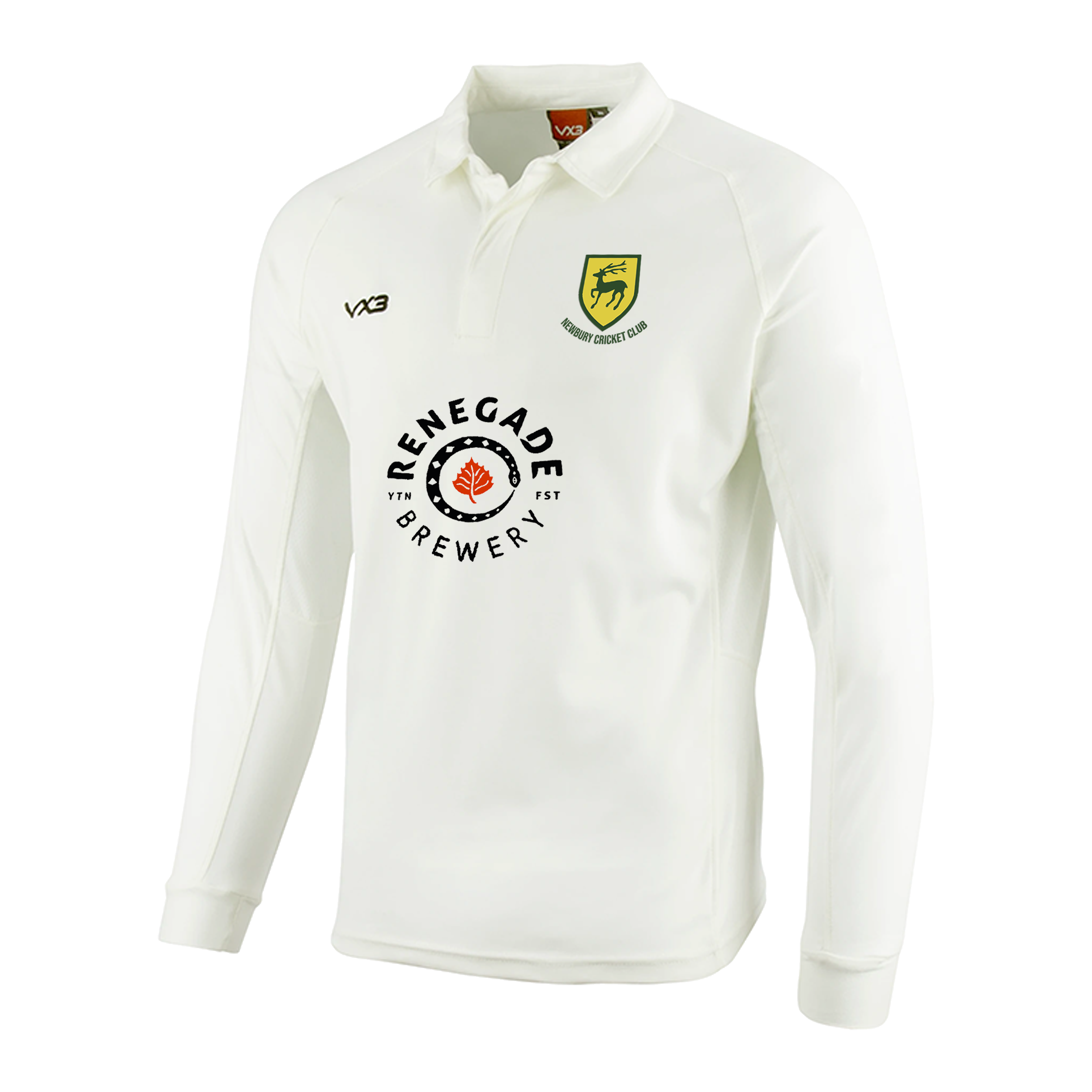 Newbury Cricket Club Cricket Whites Long Sleeve Shirt