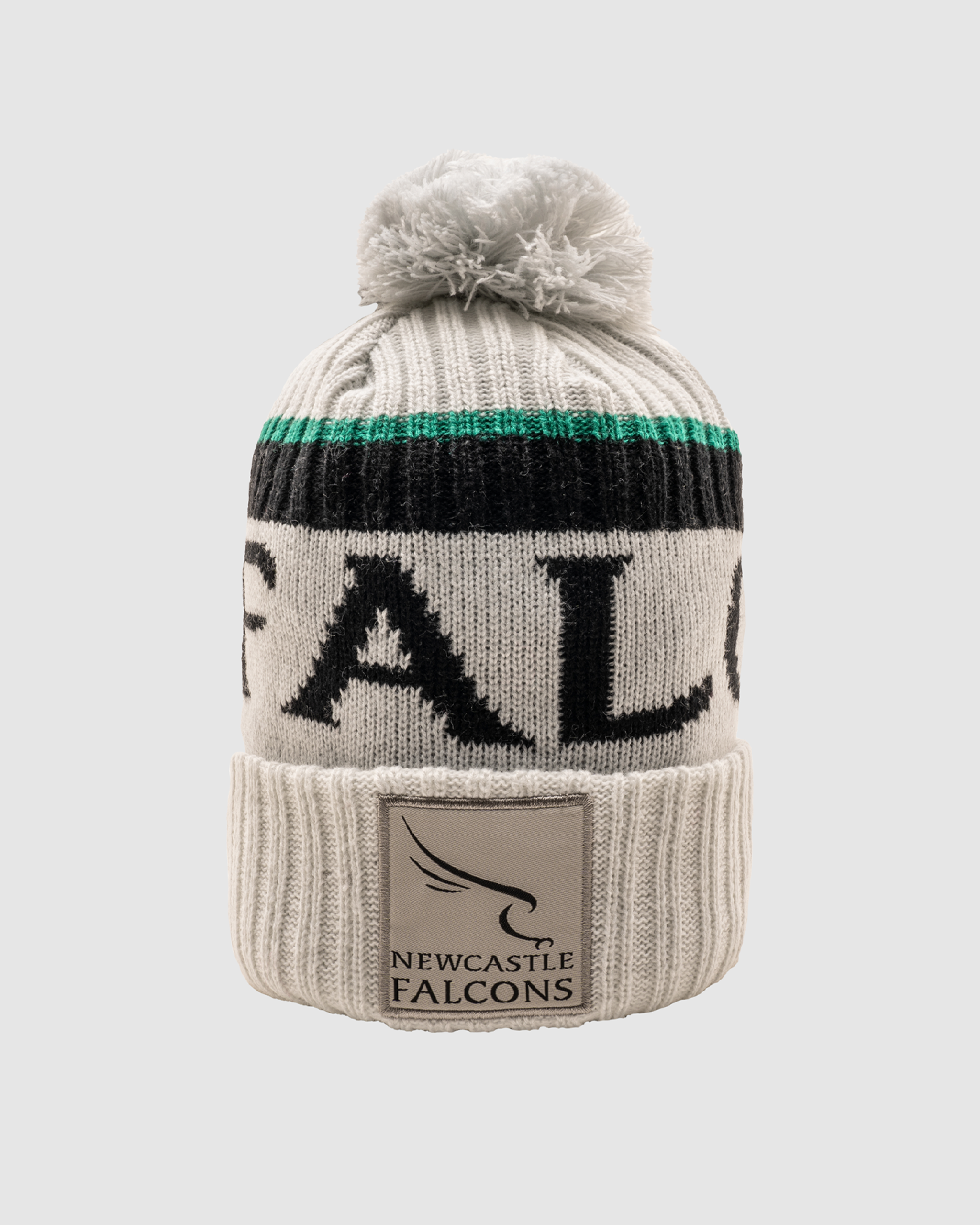 Newcastle Falcons 24/25 Bobble Hat-Light Grey