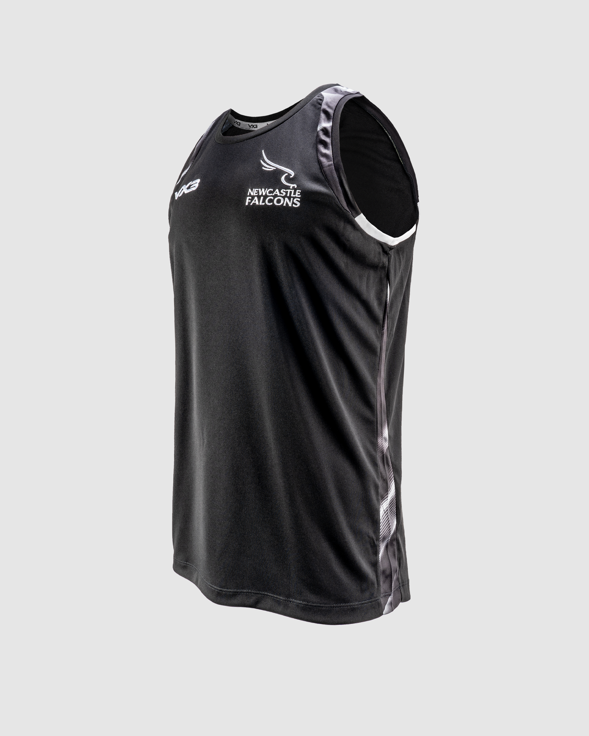 Newcastle Falcons 24/25 Quadrigo Training Vest -Black