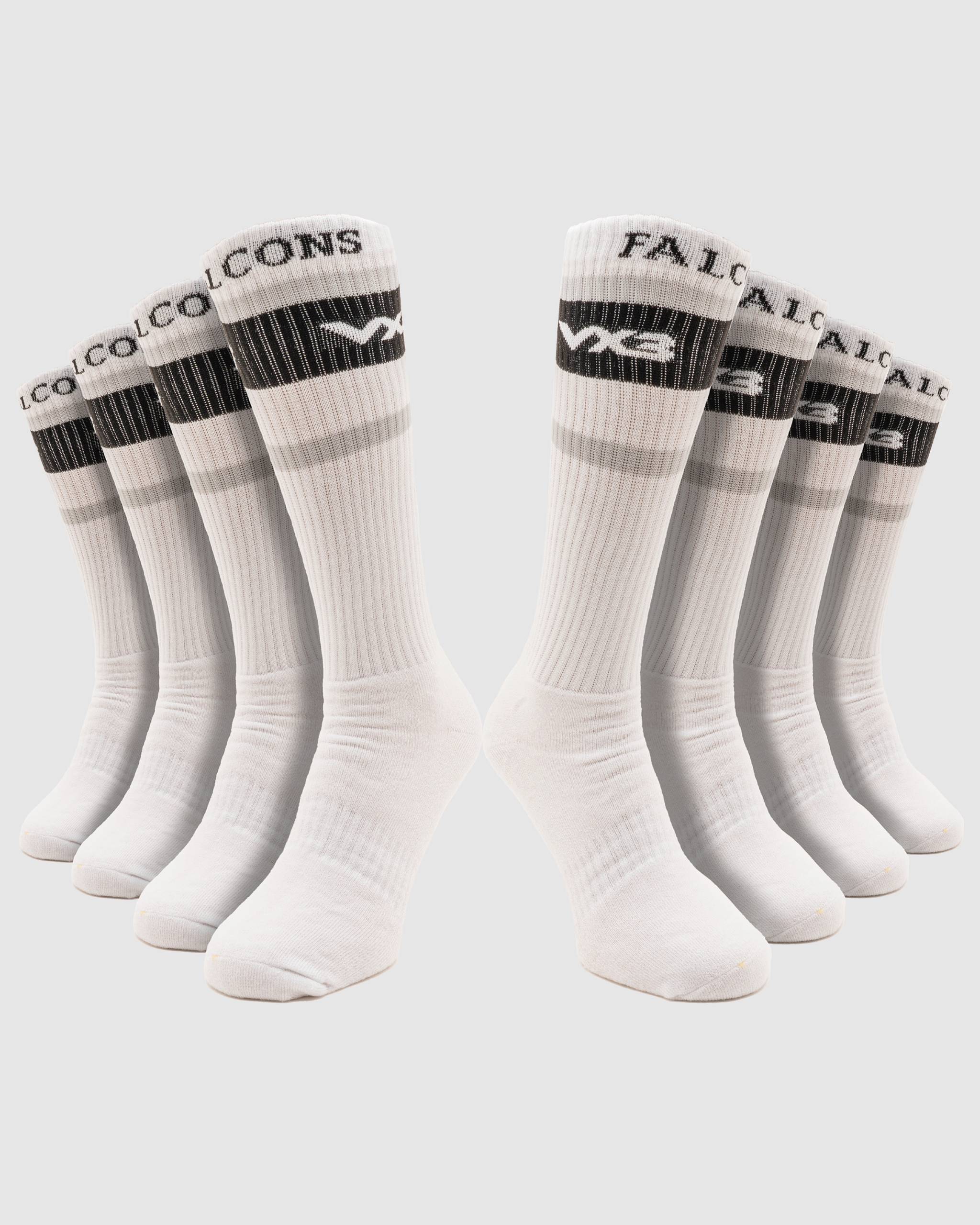 Newcastle Falcons Mid Length Crew Sock (4 Pack)
