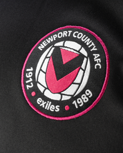 Newport County AFC 24/25 Training Sweatshirt Black/Pink