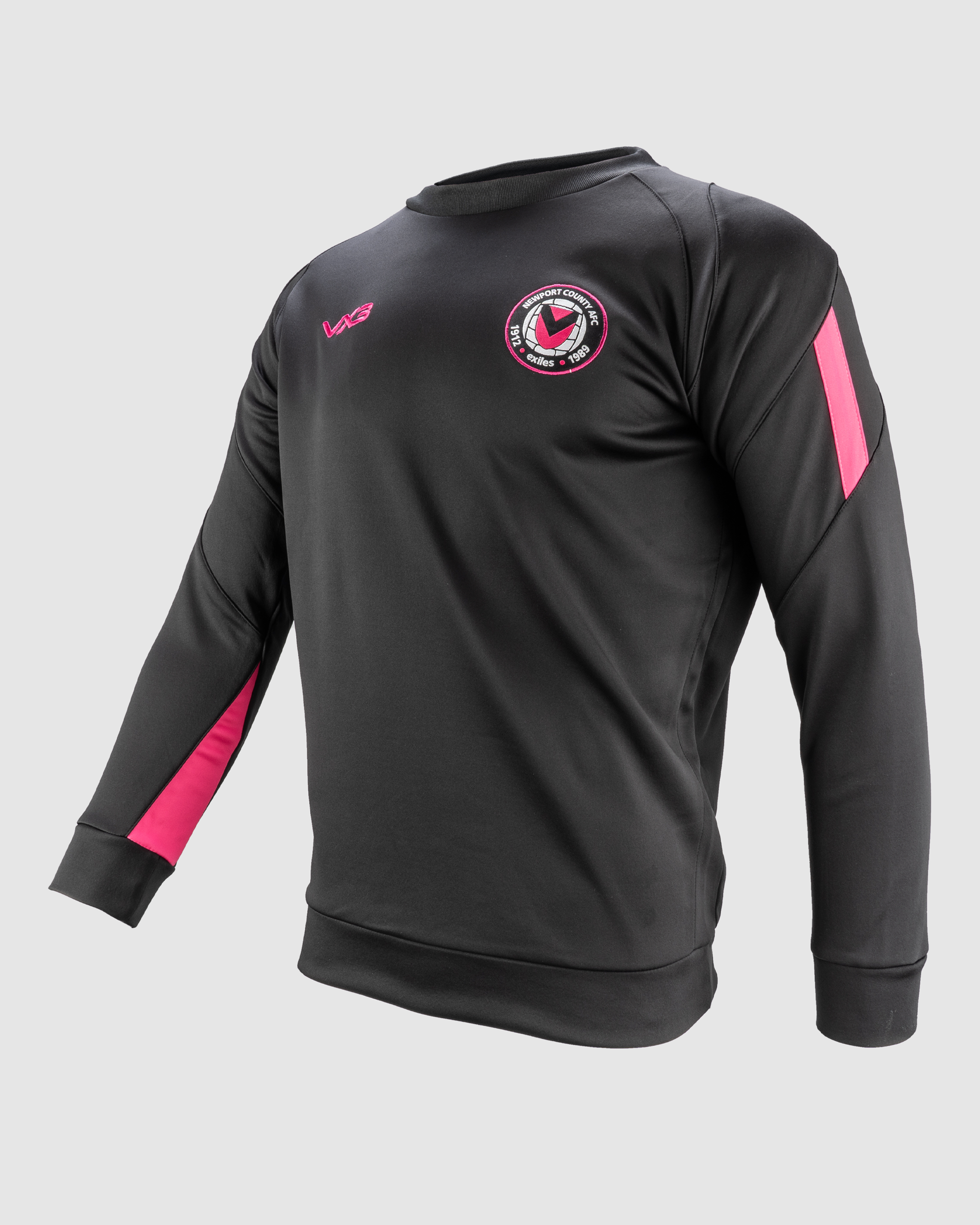 Newport County AFC 24/25 Training Sweatshirt Black/Pink