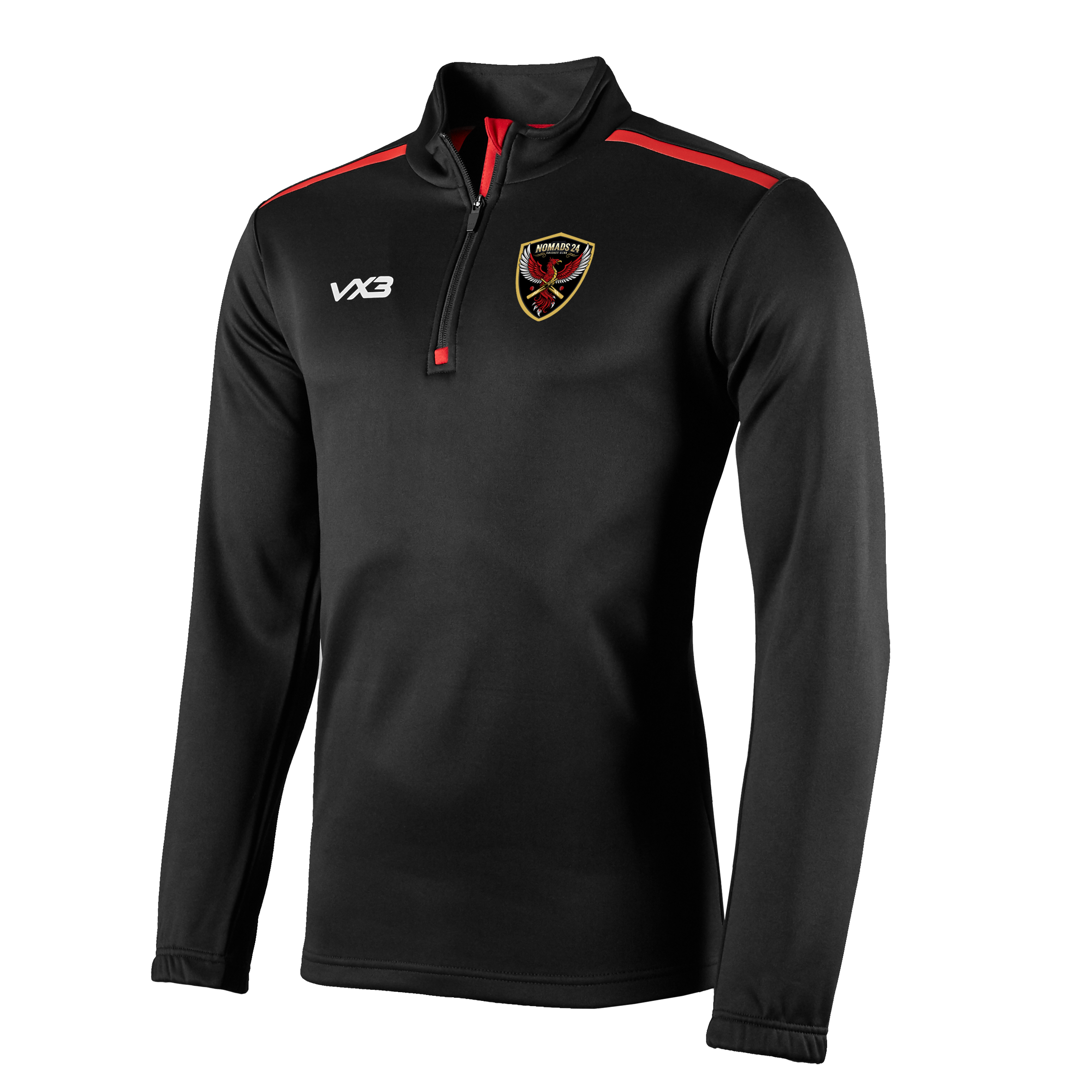Nomads 24 Cricket Club Fortis Youth Quarter Zip Sweat