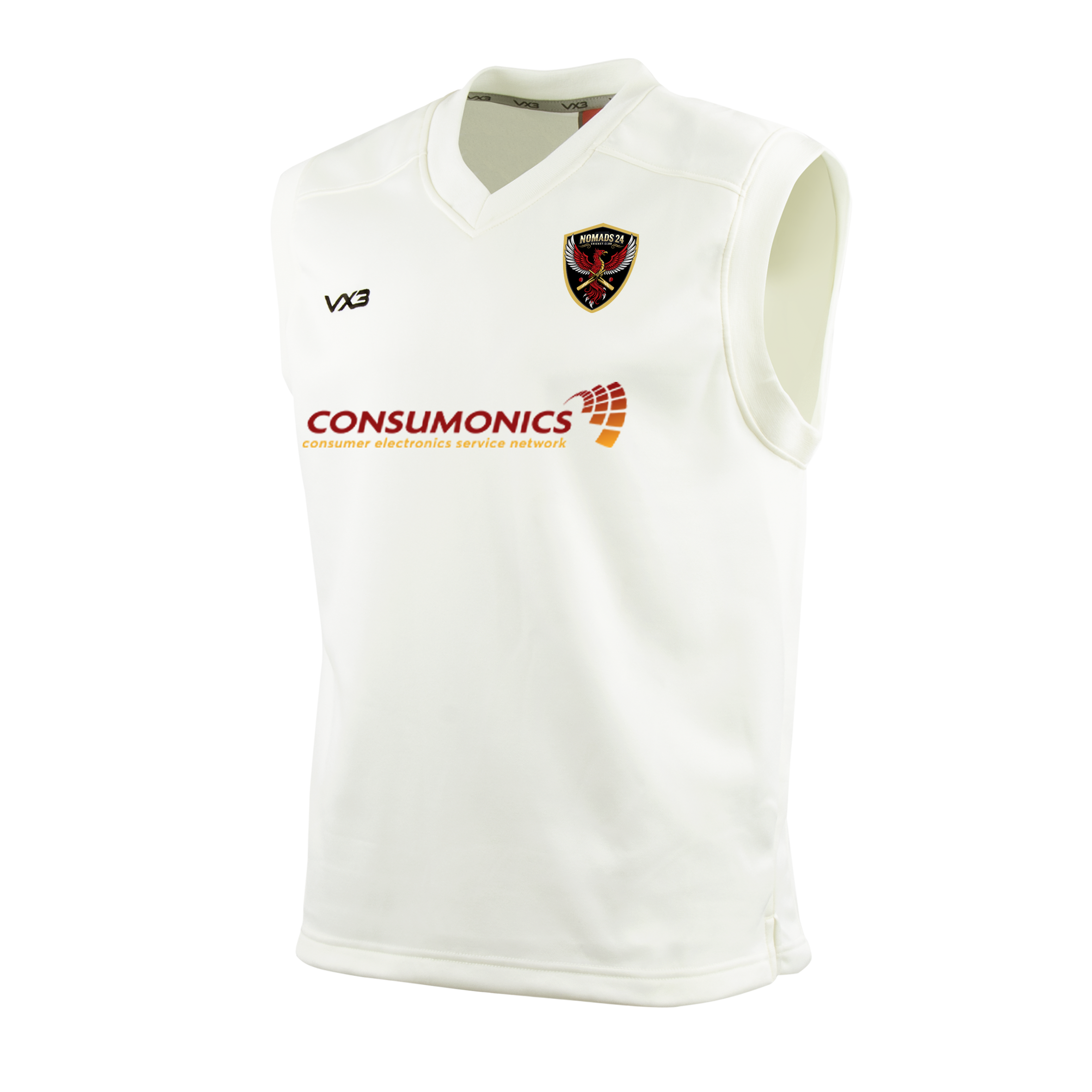 Nomads 24 Cricket Club Cricket Whites Slipover Elite