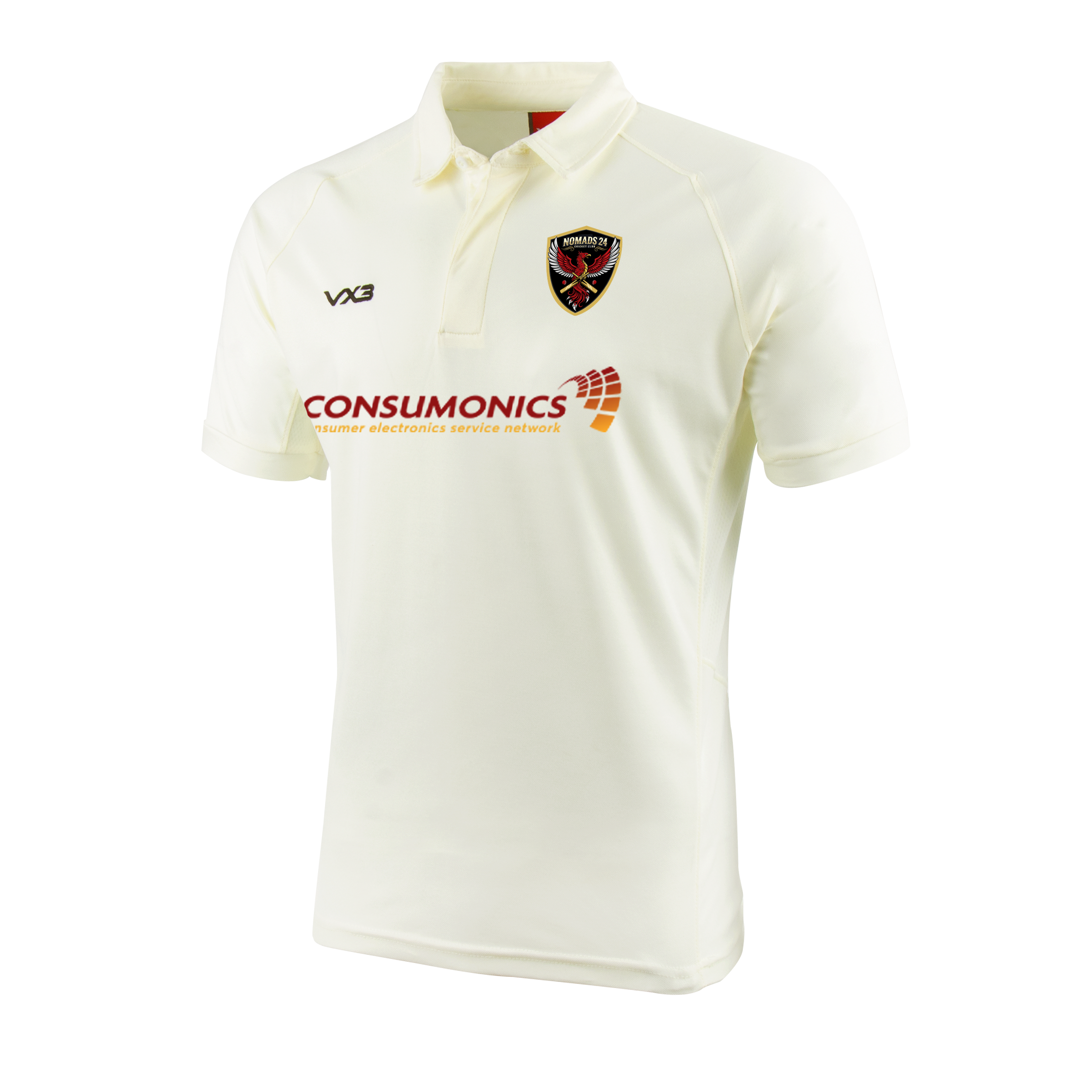 Nomads 24 Cricket Club Cricket Whites Short Sleeve Shirt