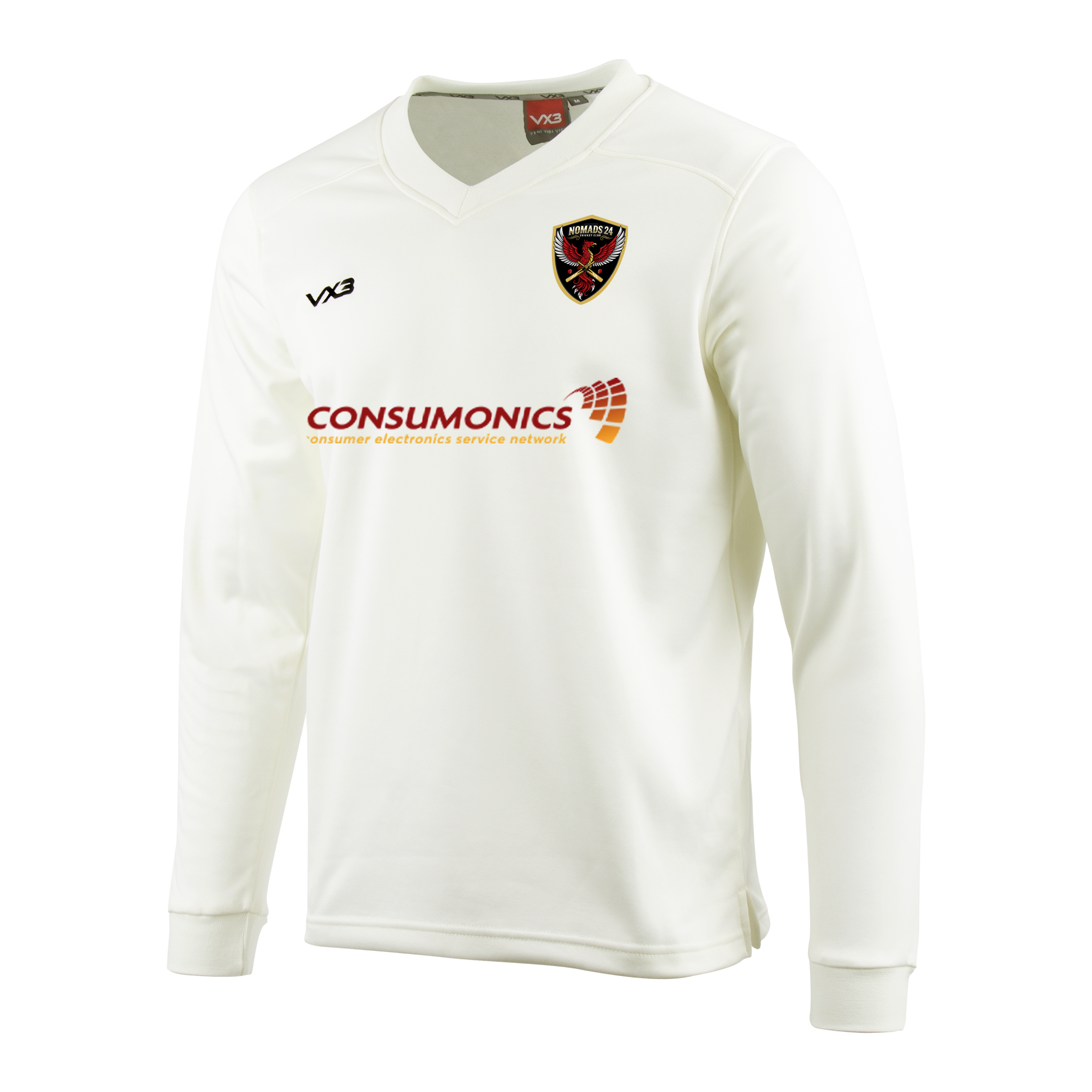 Nomads 24 Cricket Club Cricket Whites Sweatshirt Elite