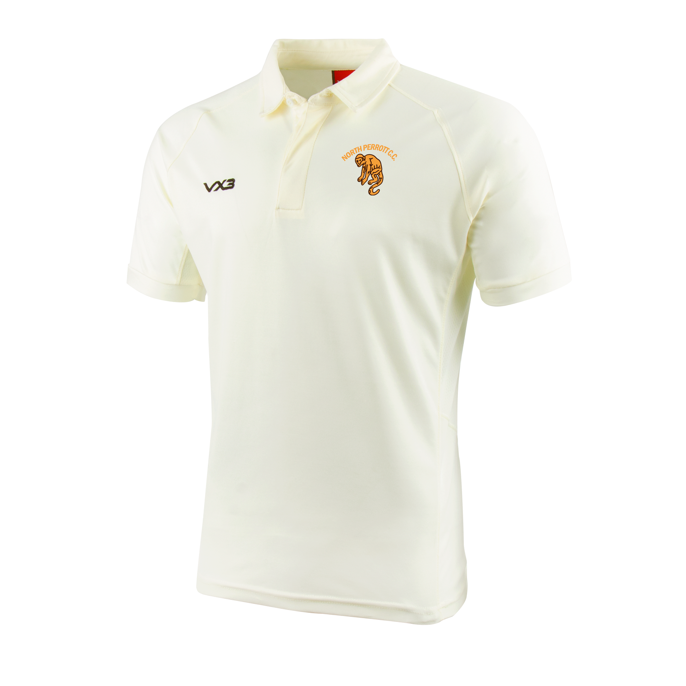 North Perrot Cricket Club Cricket Whites Short Sleeve Shirt