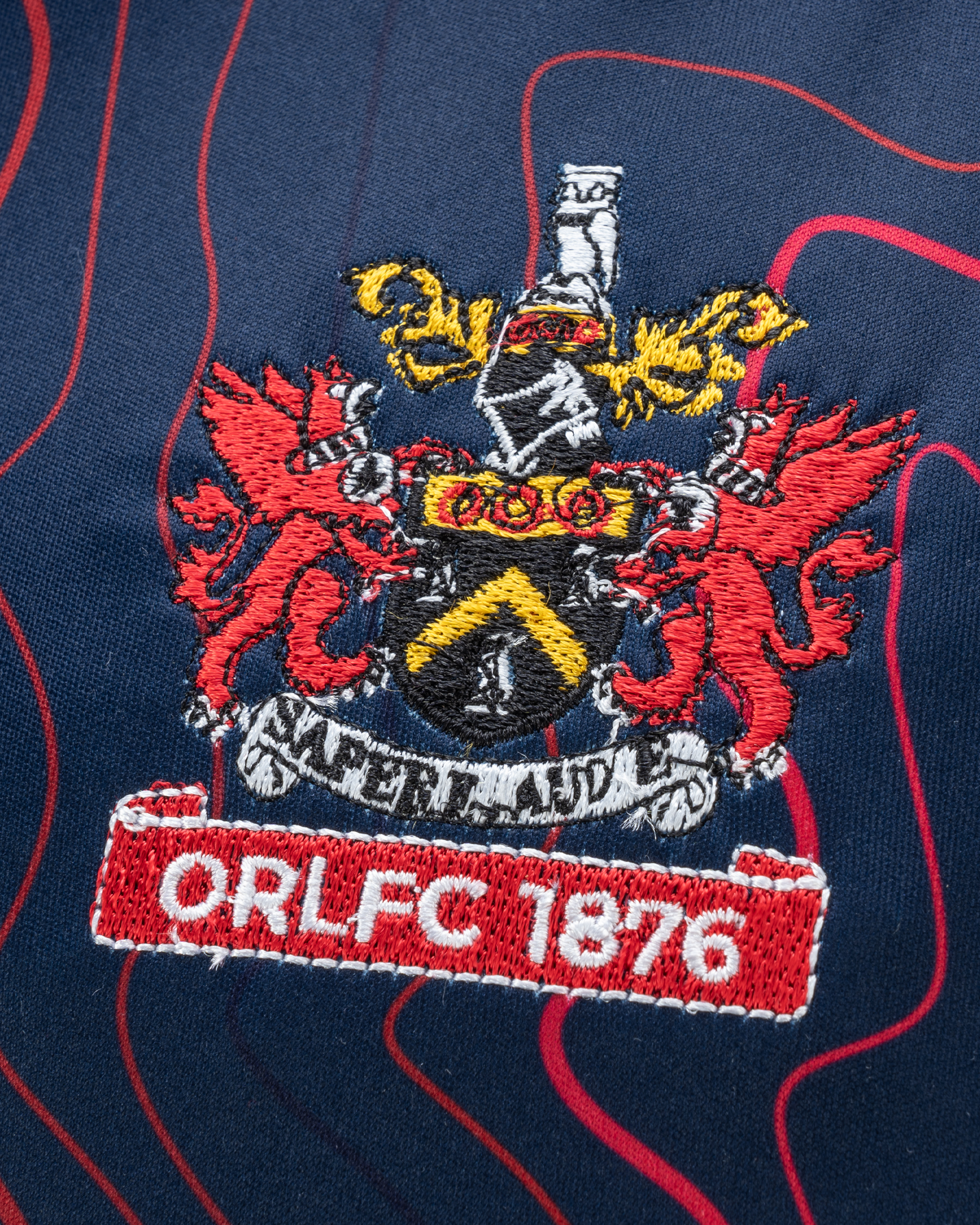 Oldham RLFC 2025 Quadrigo Training Vest Navy/Red