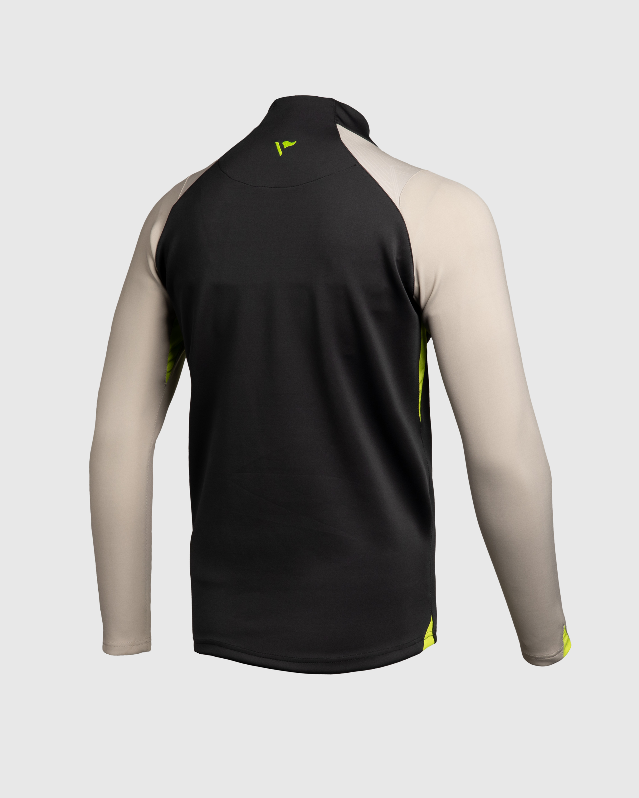 Torquay United FC 25/26 Vertex Half Zip Top Charcoal/Light Grey/Fluro Yellow