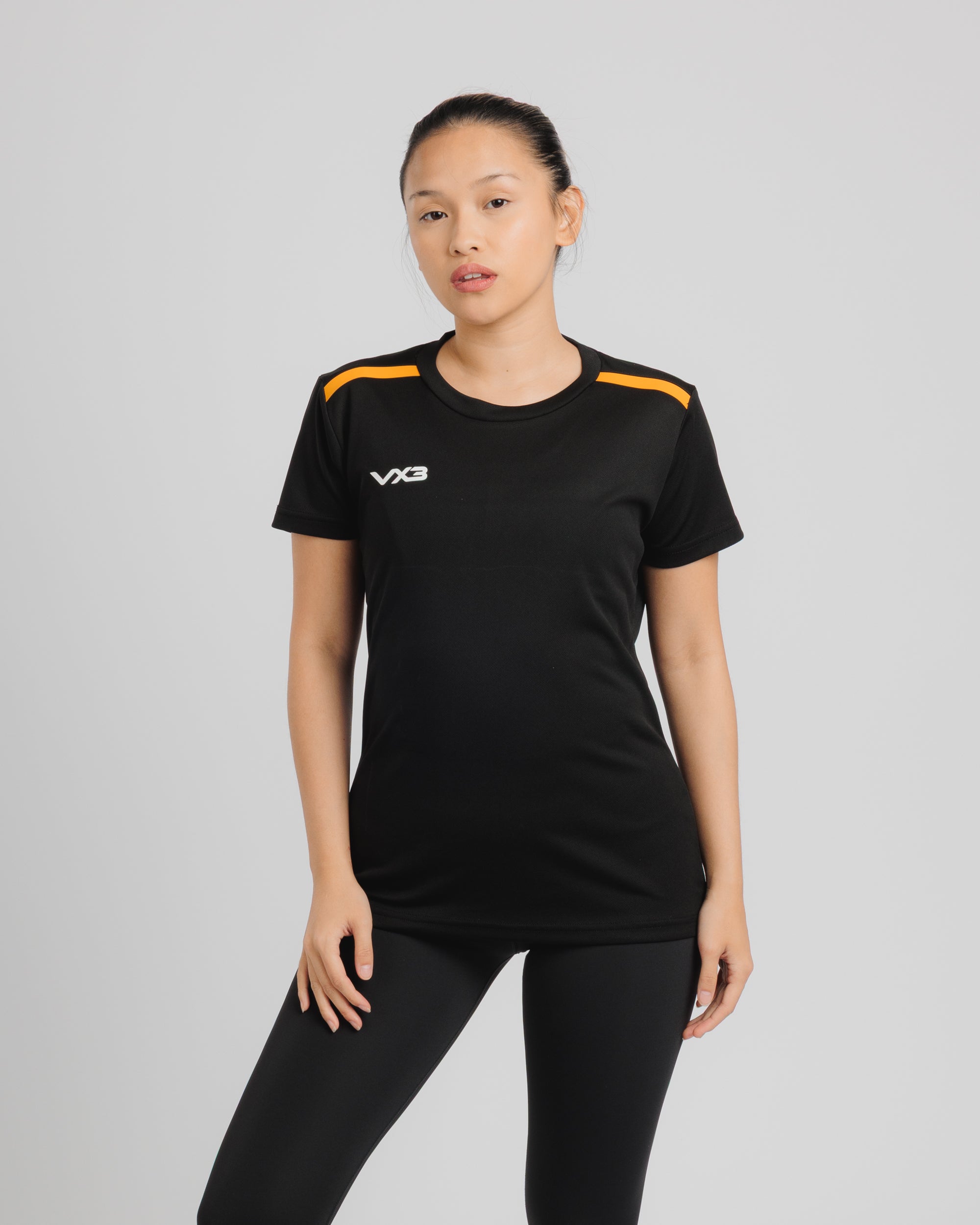 Fortis Ladies Tee Black/Amber