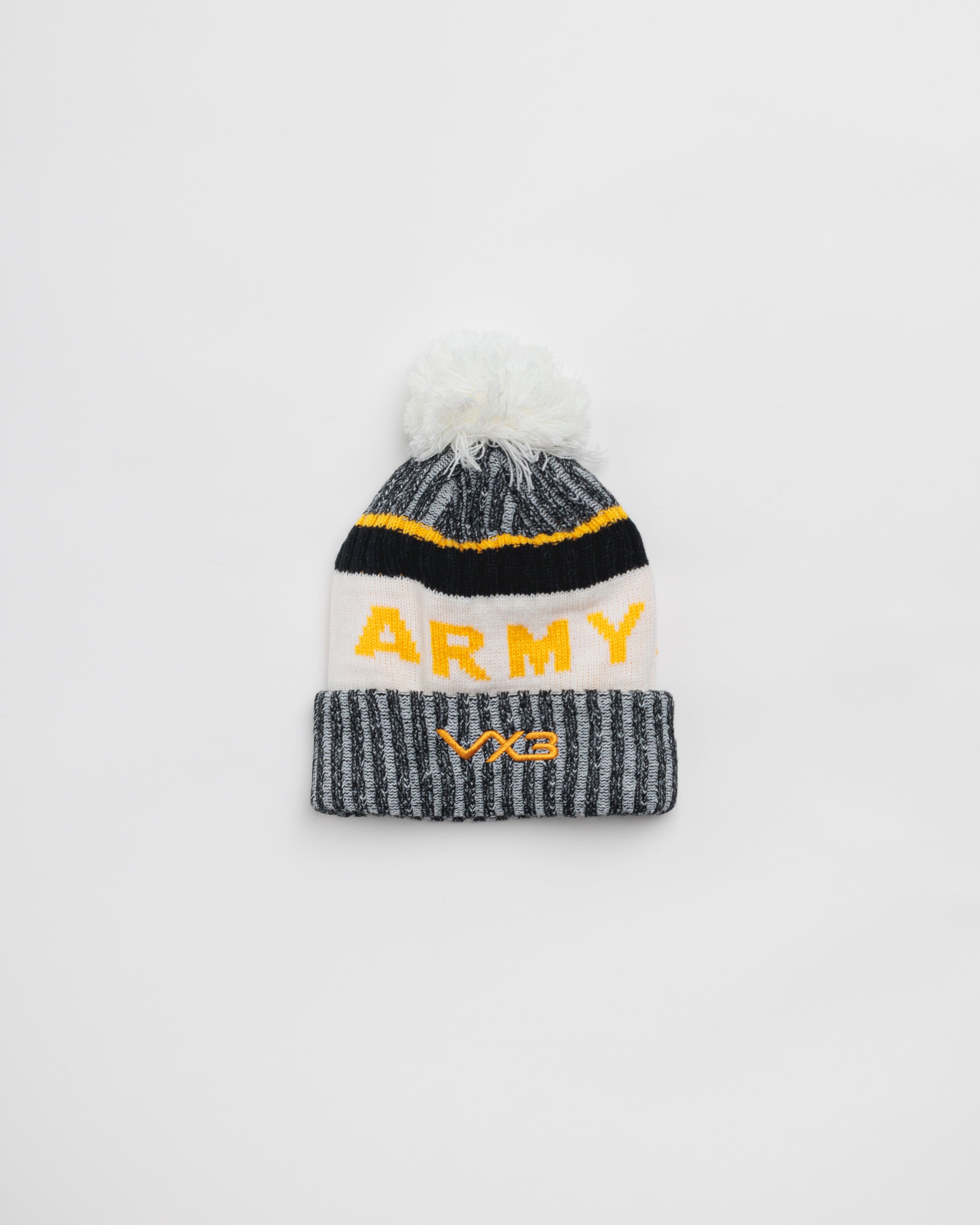 Newport County AFC 24/25 Bobble Hat- Black/White/Amber