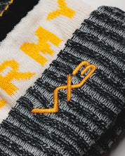 Newport County AFC 24/25 Bobble Hat- Black/White/Amber