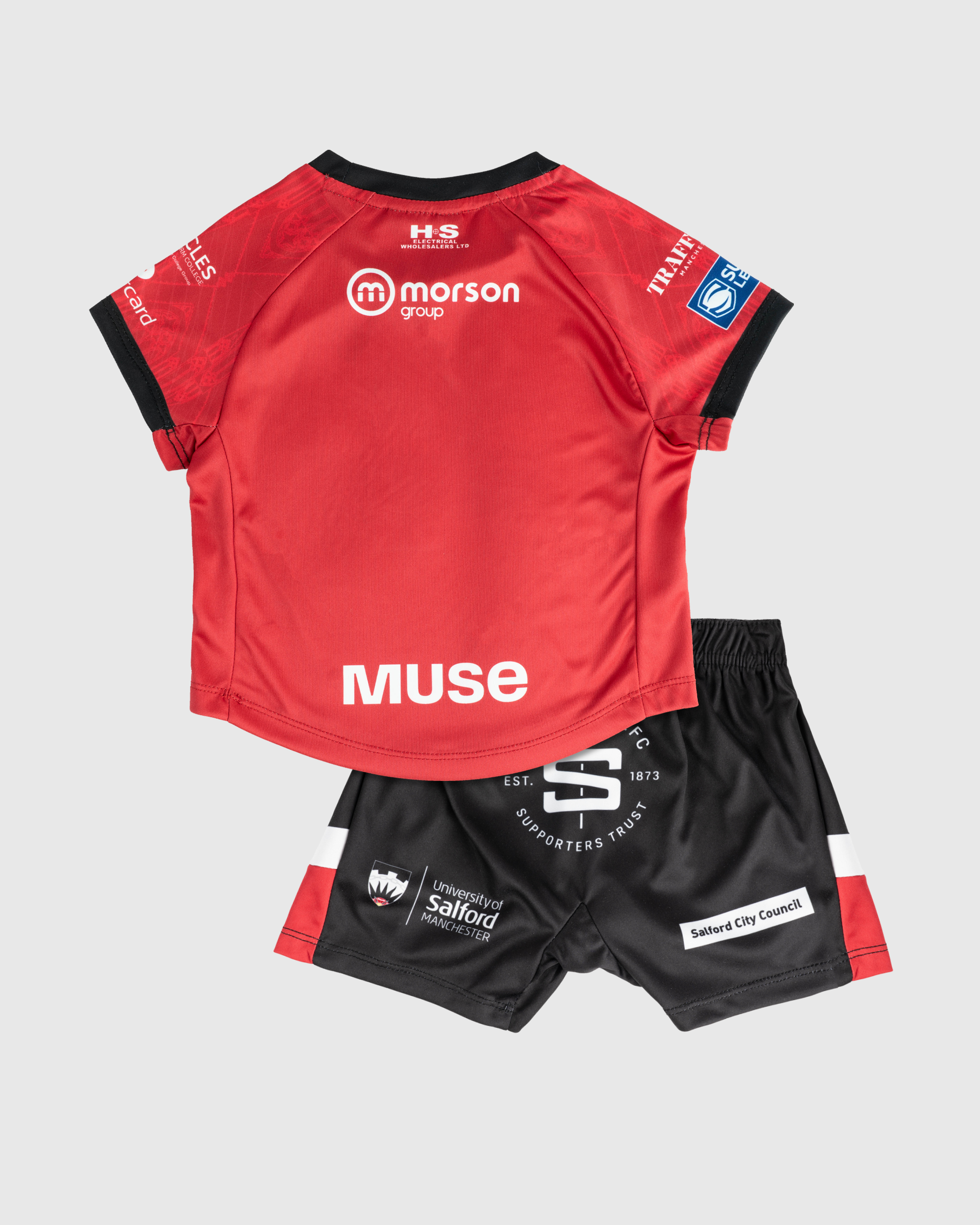 Salford Red Devils 2025 Replica Home Playing Kit INFANT