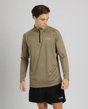 Velocity Quarter Zip Sweat - Woodland