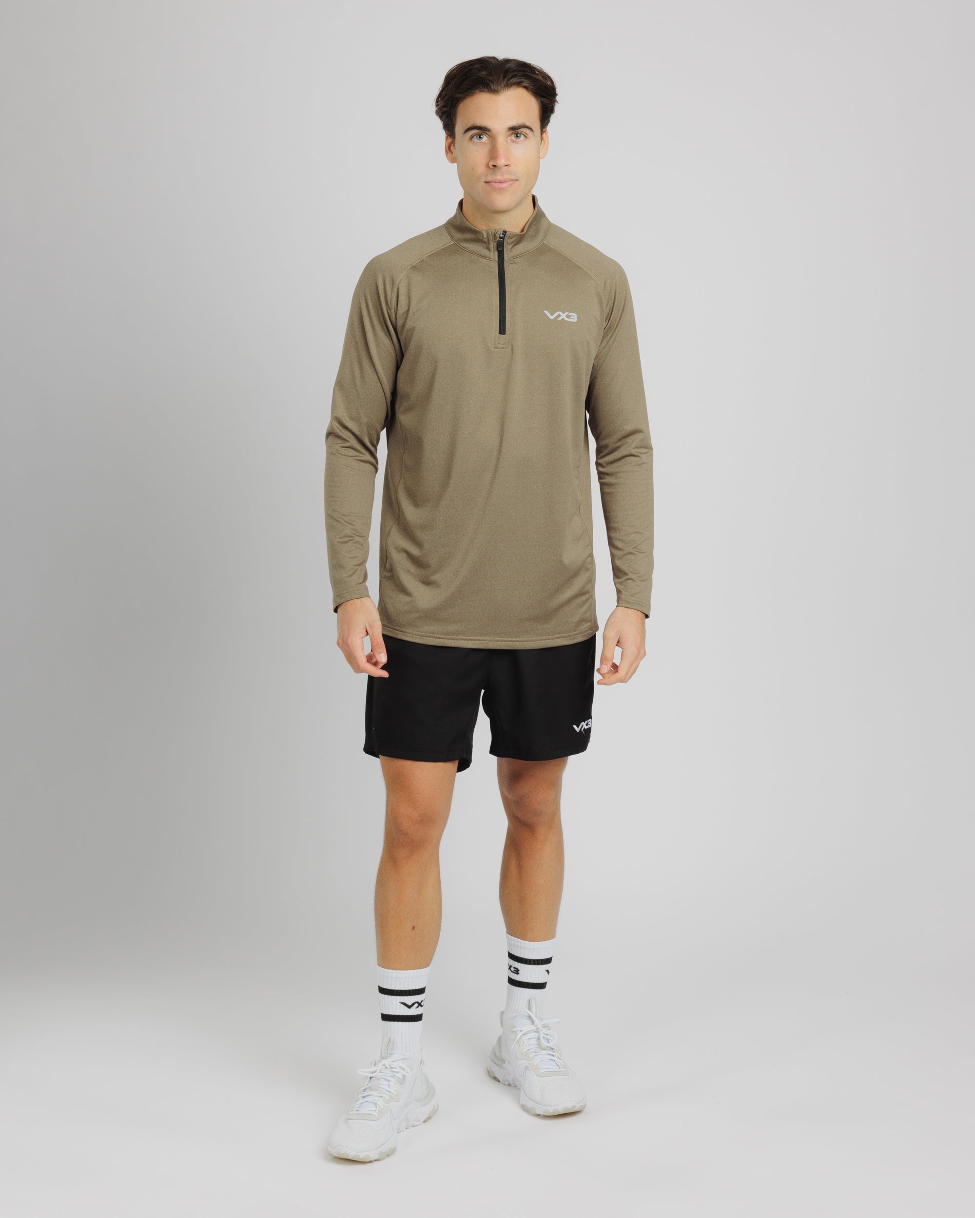 Velocity Quarter Zip Sweat - Woodland