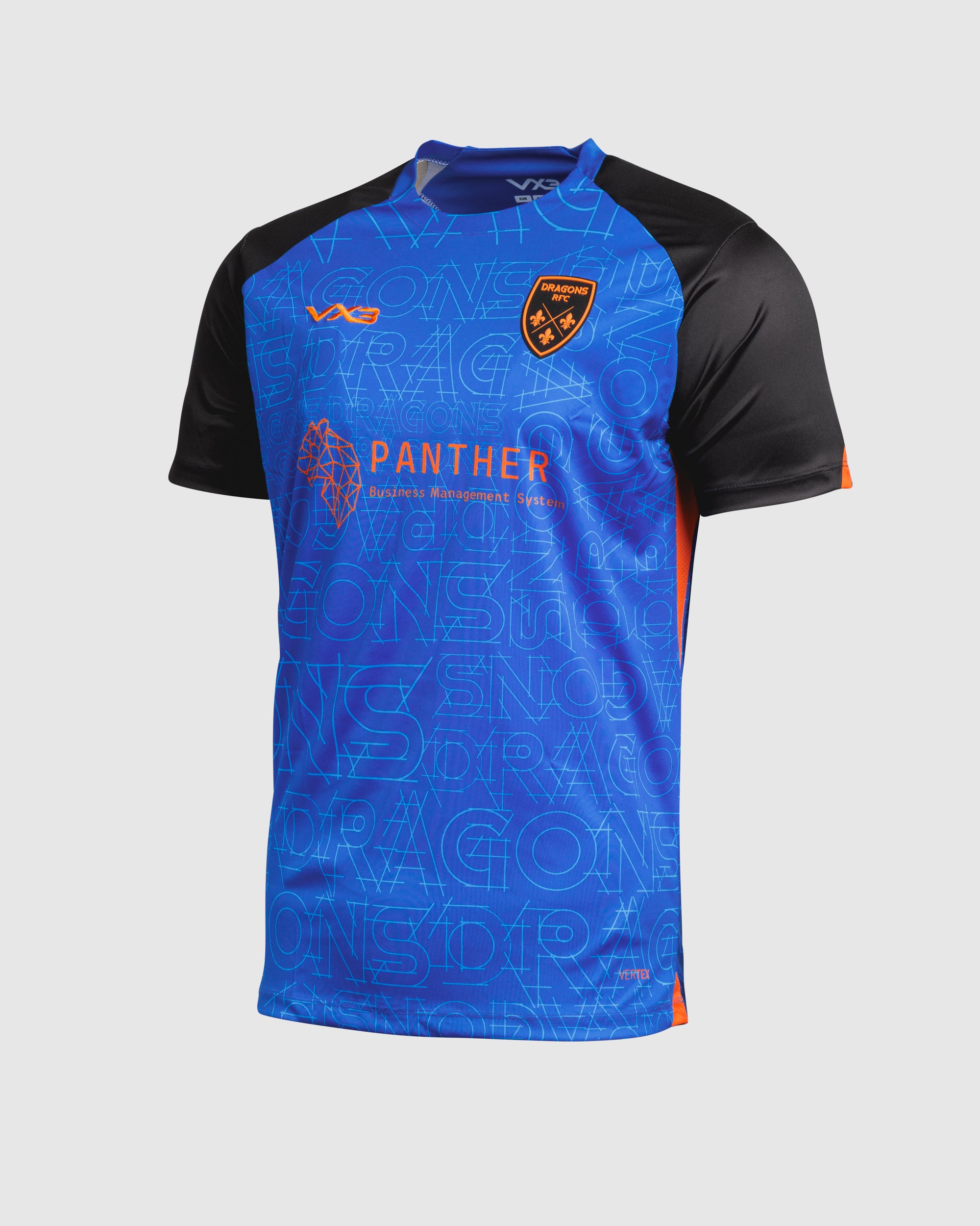 Dragons RFC 25/26 Vertex Training Tee Youth Royal/Black/Bright Orange