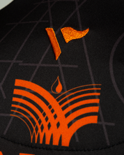 Dragons RFC 25/26 Vertex Training Tee Black/Bright Orange/Royal